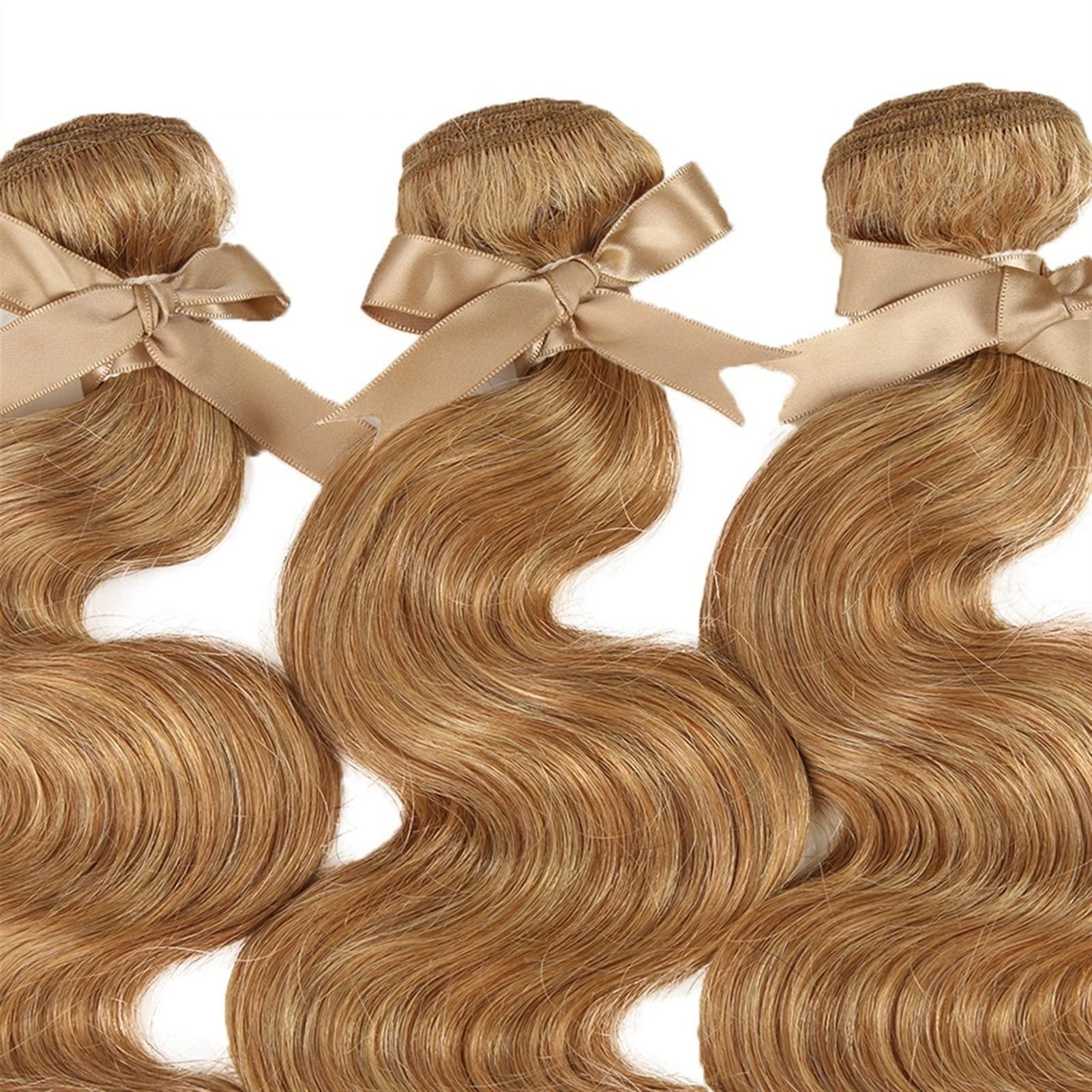 GRFIT Human Hair Bundles Unprocessed Malaysian Body Wave 3 Bundles with Closure Free Part 10-26 Inches Remy Human Hair Bundles with Closure Weave Hair Extensions hair bundle/Hair Extensions (Size : Free Pa