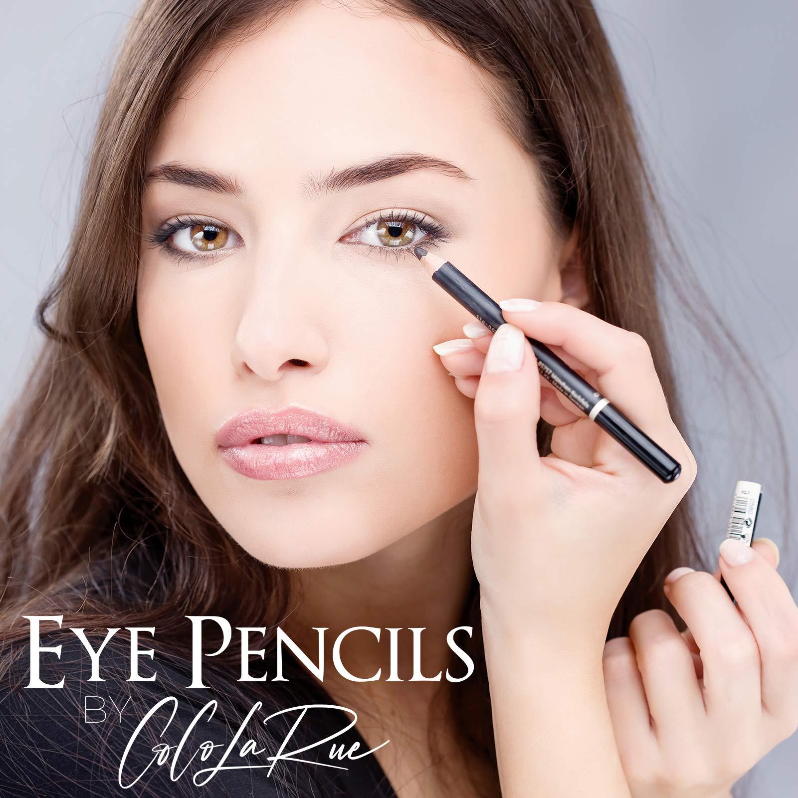 coco larue CoCo La Rue Eyebrow Pencil Eyeliner Waterproof Smooth Smudge Proof Pen Eye Pencils Intense Pigment Eye Liners for Women Affordable Makeup Eye Pencil (Black)