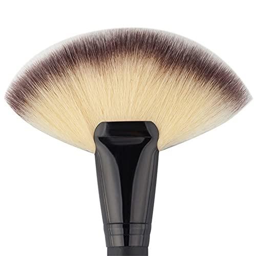 AKOAK AKOAK 1 Pack Fan Makeup Brush Blush Honey-Brush Professional Face Highlight Travel Makeup Tool Dense Face Brush Blend Foundation Highlights