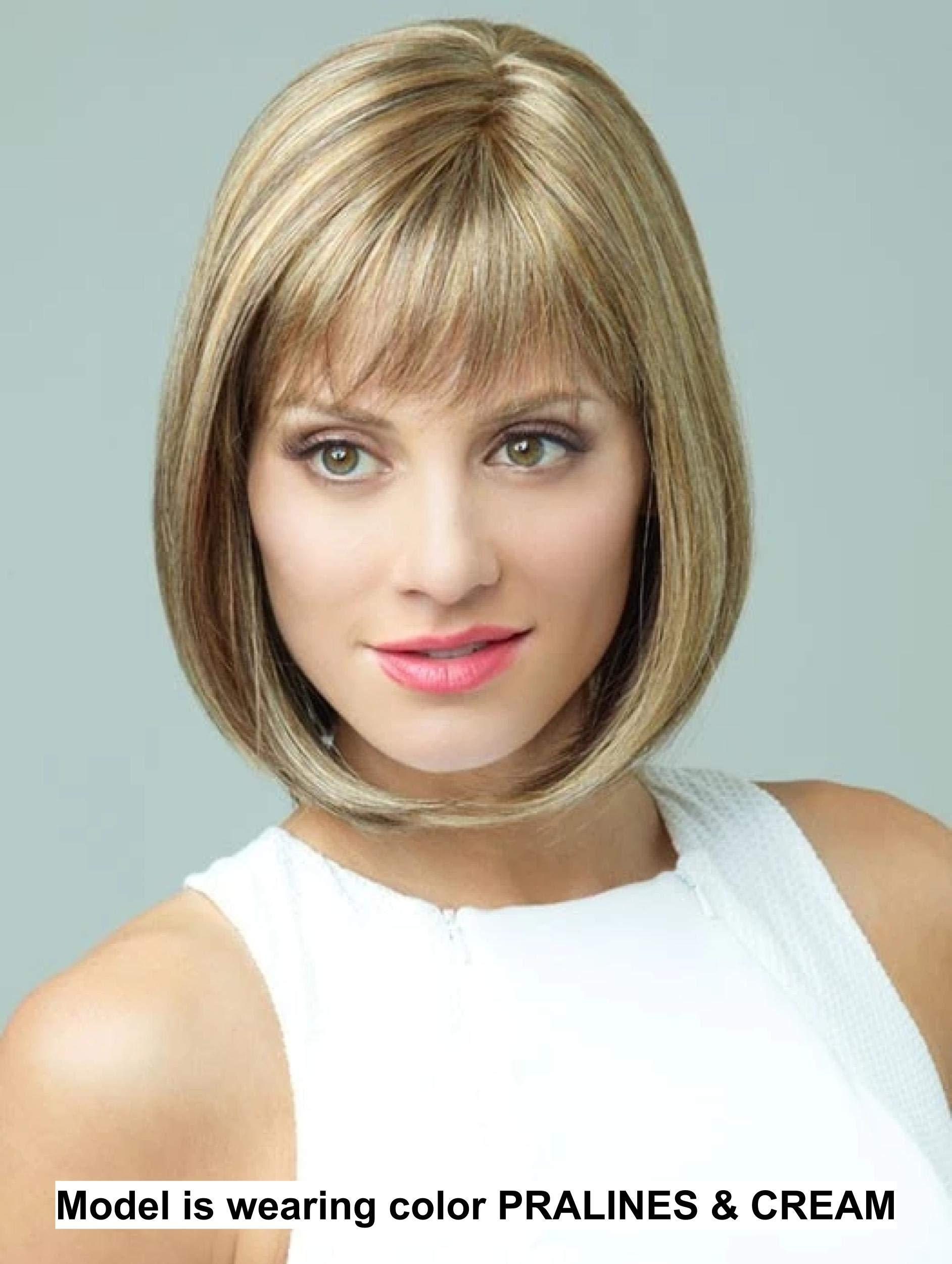 Rene of Paris & Christy\'s Wigs Bundle - 2 Items: Petite Portia Wig by Rene Paris (item#1), Christy\'s Wigs Q & A Booklet (item#2) - Color: Frosti Blond