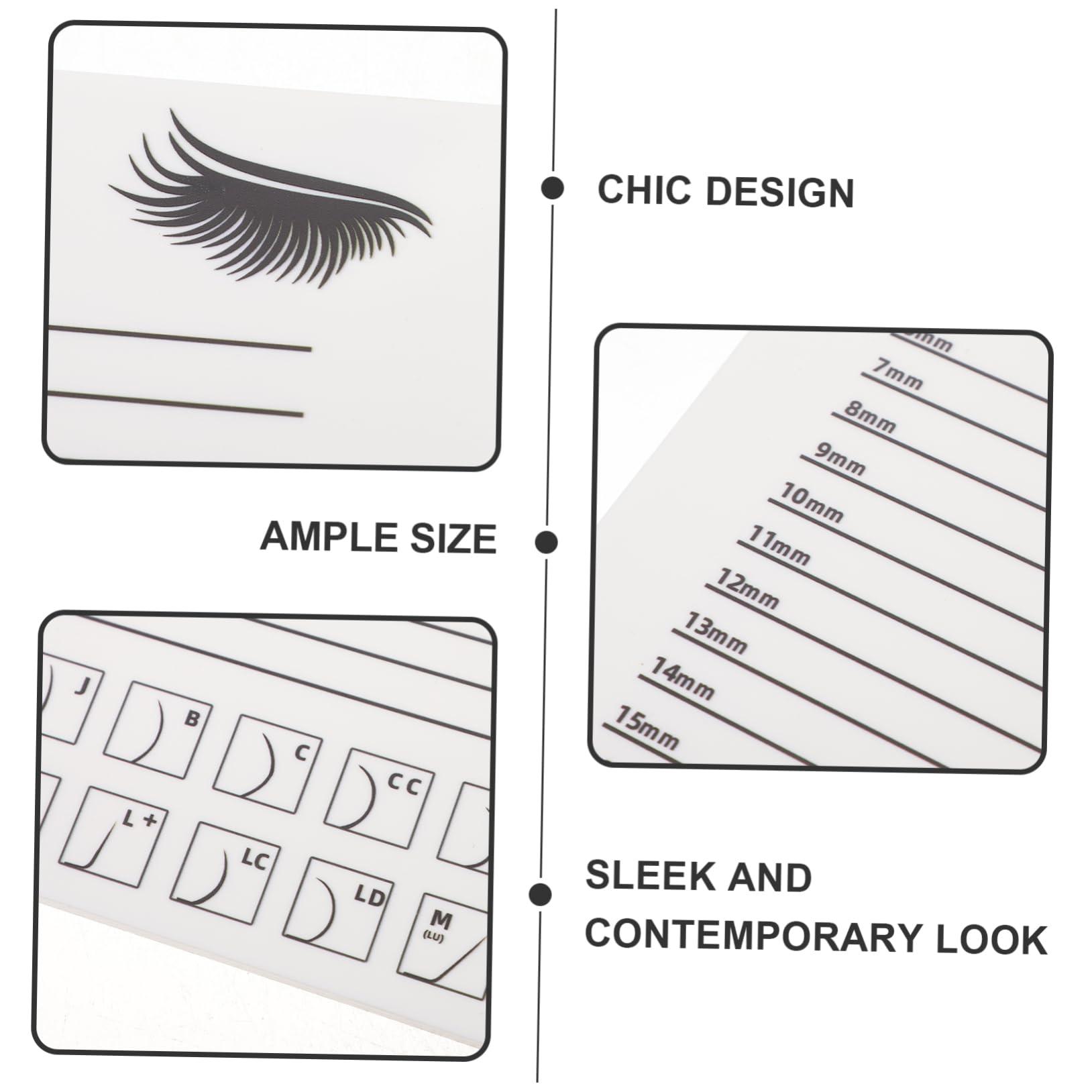 AUTSUPPL AUTSUPPL Crylic Lash Display Board Large Eyelash Tray for Extensions Lash Holder Tray