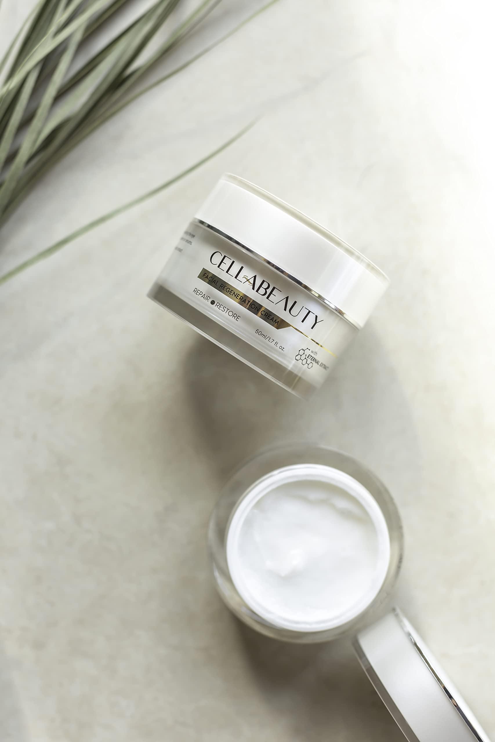 Cellabeauty Cella Beauty Facial Regeneration Cream (30ml) Anti Aging and Skin Firming Cream For All Skin Types - Cruelty Free, Plant Based - (1.7oz)