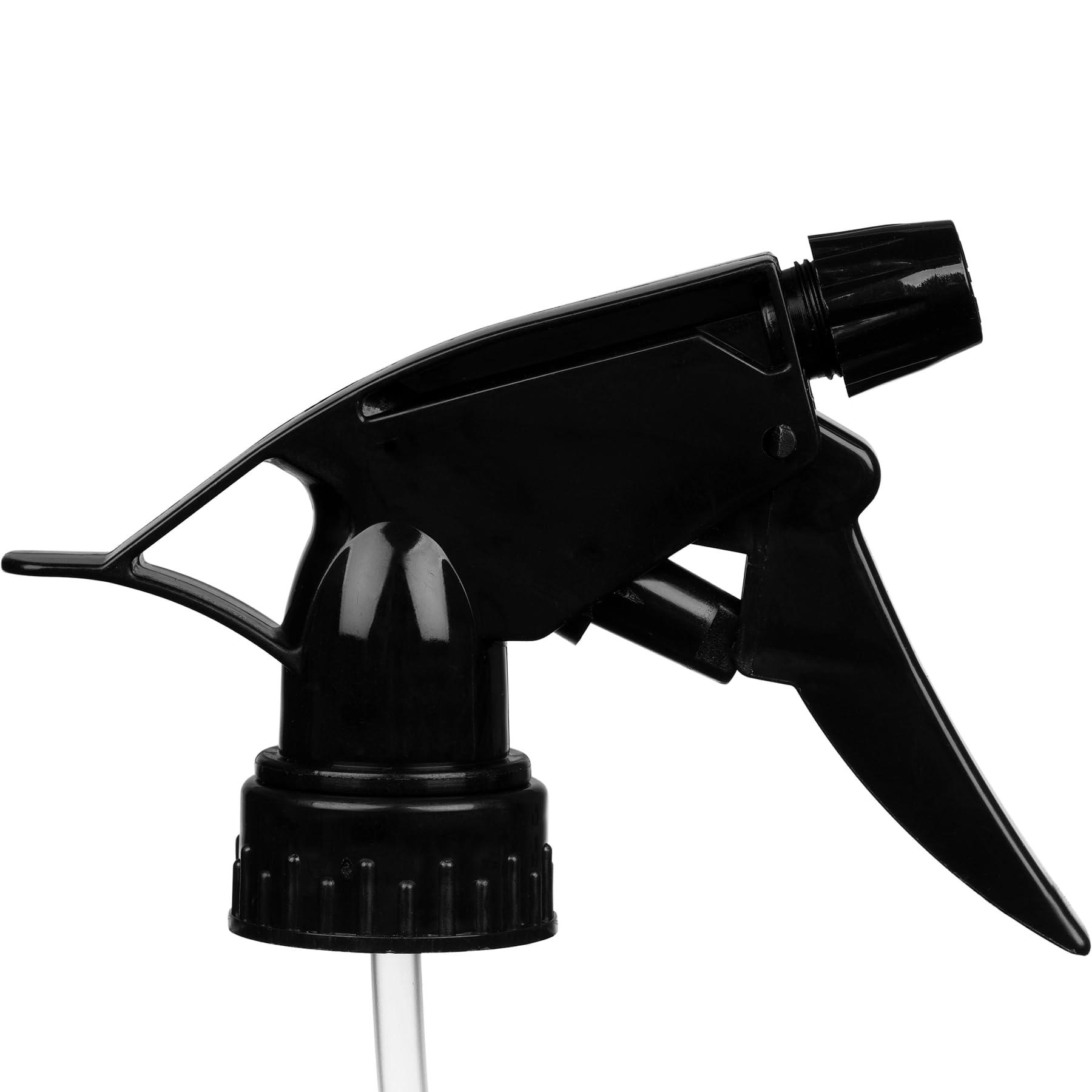 NinthAvenue Basics NinthAvenue Basics All Purpose T-8 Black Trigger Sprayer with 9-1/4"" Dip Tube and 28mm 28-400 Nozzle, 6 Pack, Industrial Grade, Heavy Duty, Chemical Resistant, Adjustable Stream Mist, for Spray Bottles