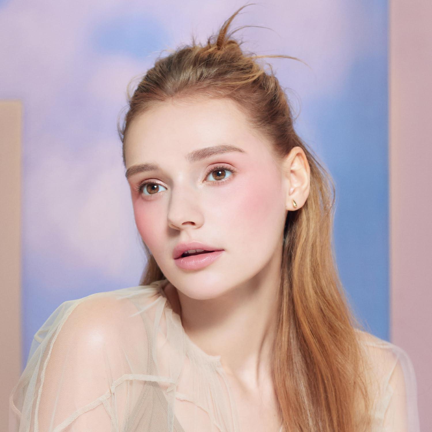 DEARDAHLIA DEAR DAHLIA Petal Drop Liquid Blush BARELY Liquid Blush for Cheeks, Blush Liquid Makeup, Rare Beauty, Natural Long Lasting Face Blush Cream Makeup, Skin Tint Blush, 4g (TAFFY, 4g)