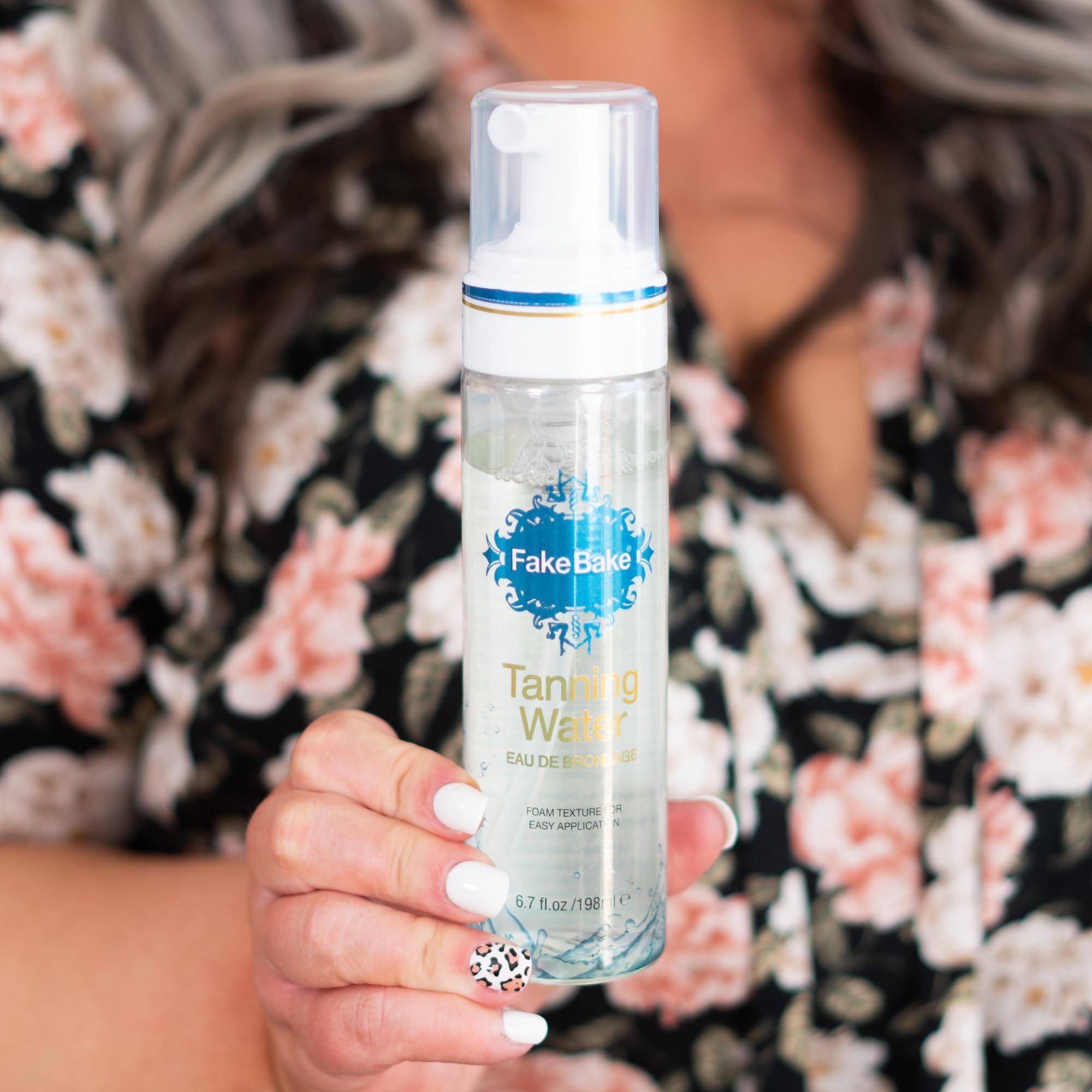 Fake Bake Fake Bake Foam Tanning Water Self Tanner Instant Glow with Hydrating Passion Flower Rejuvenation - Natural Looking Sunless Bronzing for Women & Men - 6.7 oz