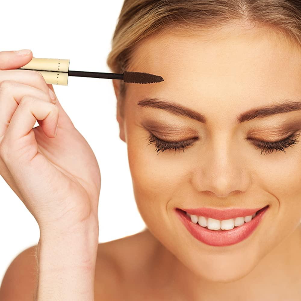 Gaya Cosmetics Vegan Brown Mascara for Sensitive Eyes, Natural Hypoallergenic mascara, Buildable Lengthening and Volumizing for Natural Looking, Cruelty Free, Ophthalmologist Tested- By Gaya cosmetics