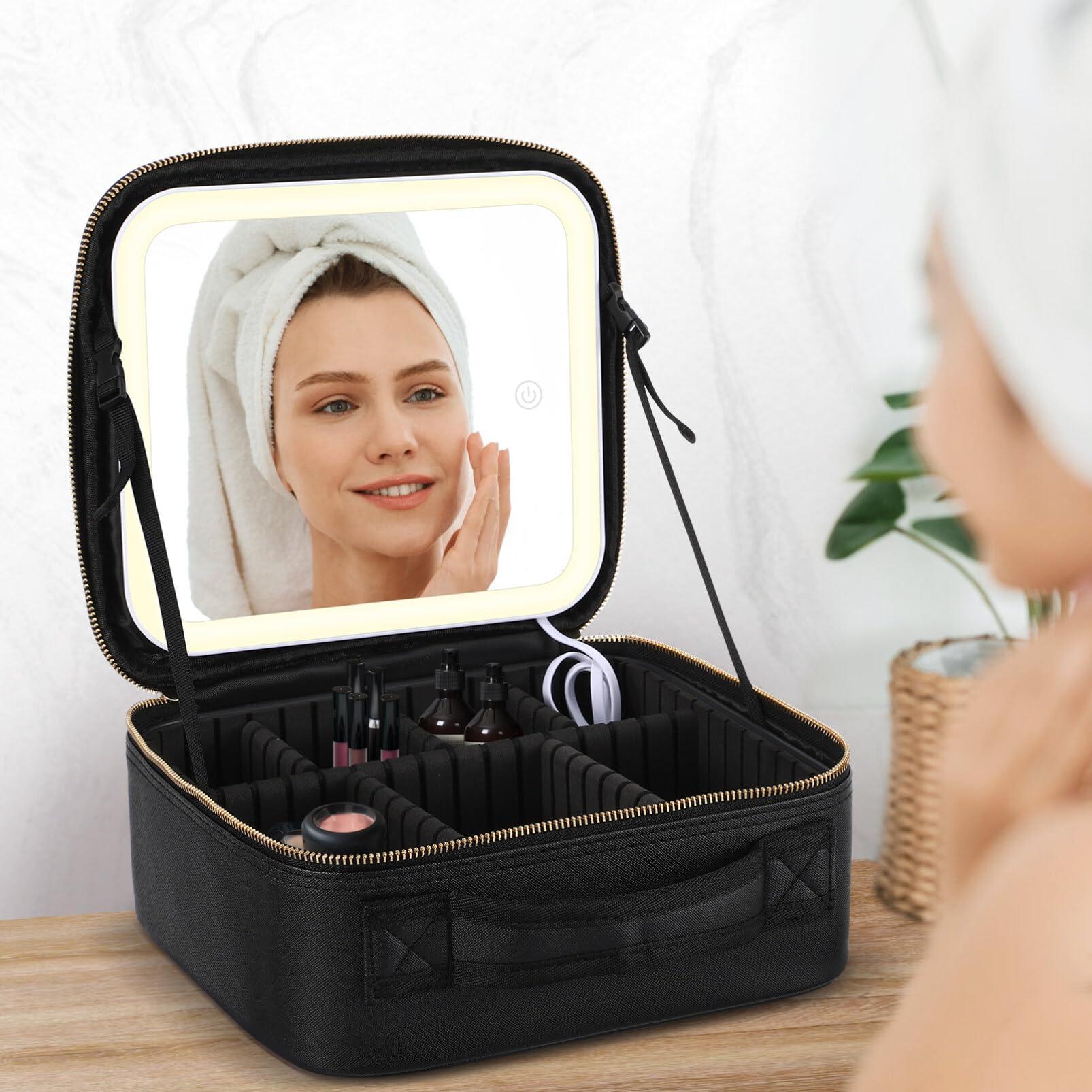 EXCEART EXCEART makeup organizer bag large capacity cosmetic bag large makeup pouch big cosmetic bag extra large toiletry bag makeup case large portable makeup bag travel pu leather