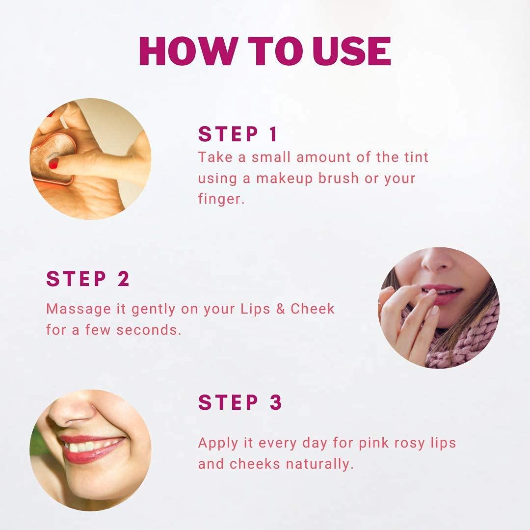 Generic Organics Beetroot Lip & Cheek Tint All-Natural Lip Balm (Real Beetroot & Tomato Extracts, 15 Gm)