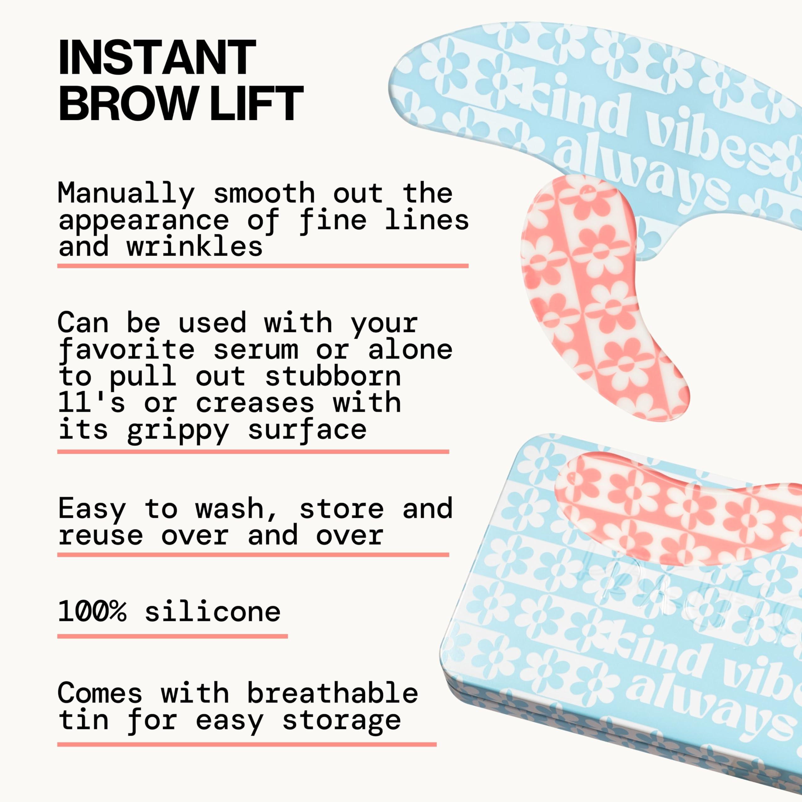 Pacifica Pacifica Reusable Mask Set  Silicone Undereye & Brow Mask Set for Forehead & Under Eye, Anti-Wrinkle, Firming, Pair with Serum, Vegan & Cruelty-Free, 3 Pieces