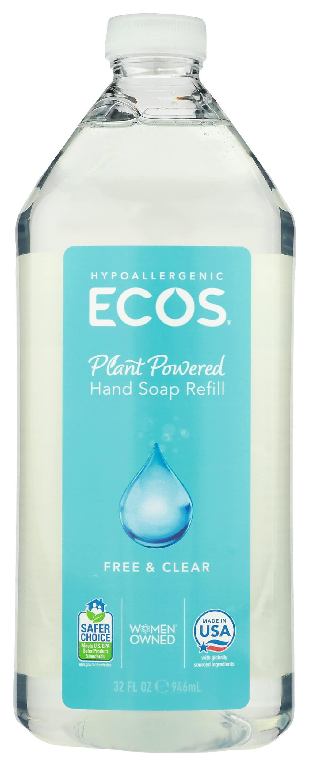 ECOS Ecos Free and Clear Refill Hand Soap, Cruelty Free, Eco Friendly, 32 Ounce (Pack of 1)