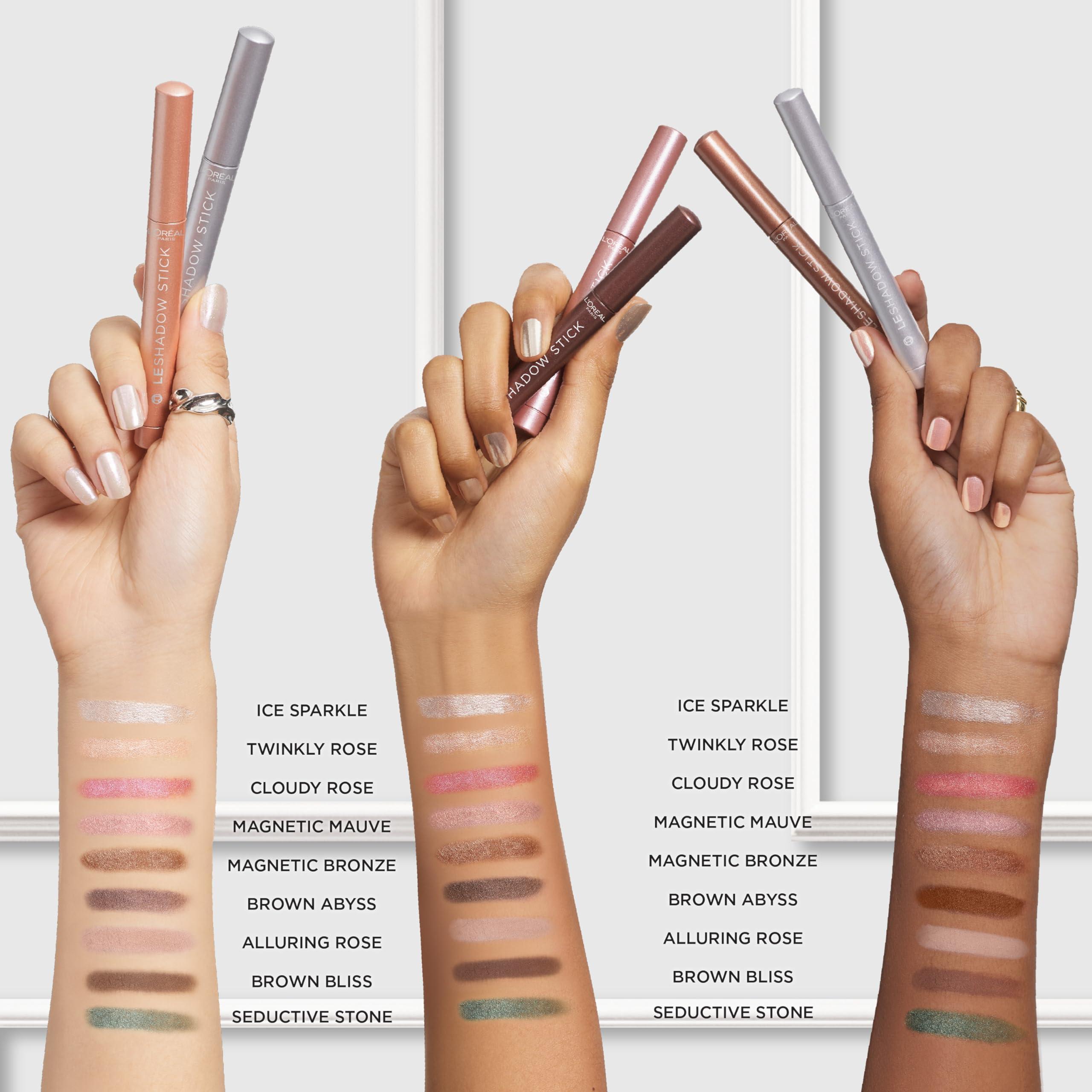 LOral Paris LOral Paris Makeup Le Shadow Stick Eyeshadow, Blendable, Smudge-Resistant, Cream Eyeshadow, Magnetic Bronze, 0.05 Oz