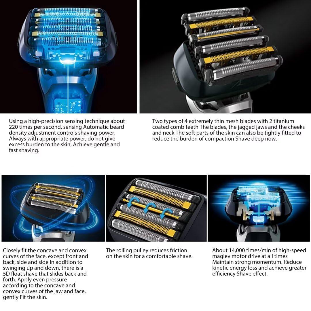 ATIODYUUK ES9600 Replacement Outer Foil Compatible for Panasonic LAMDASH 6 blades