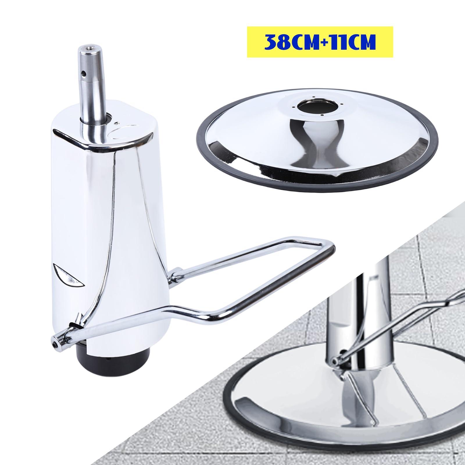 Venionwa Hydraulic Barber Chair Pump Salon Chair Lift Cylinder w/ 23" Base Replacement, Hydraulic Lift Cylinder Replacement for Hairdressing Salon Office Chair 4.3in Adjustable Height (4.3in Adjustable Height)