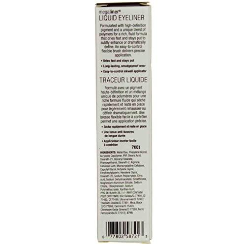 wet n wild Wet & Wild Eyeliner Mega Liquid-Dark Brown (Pack of 4)