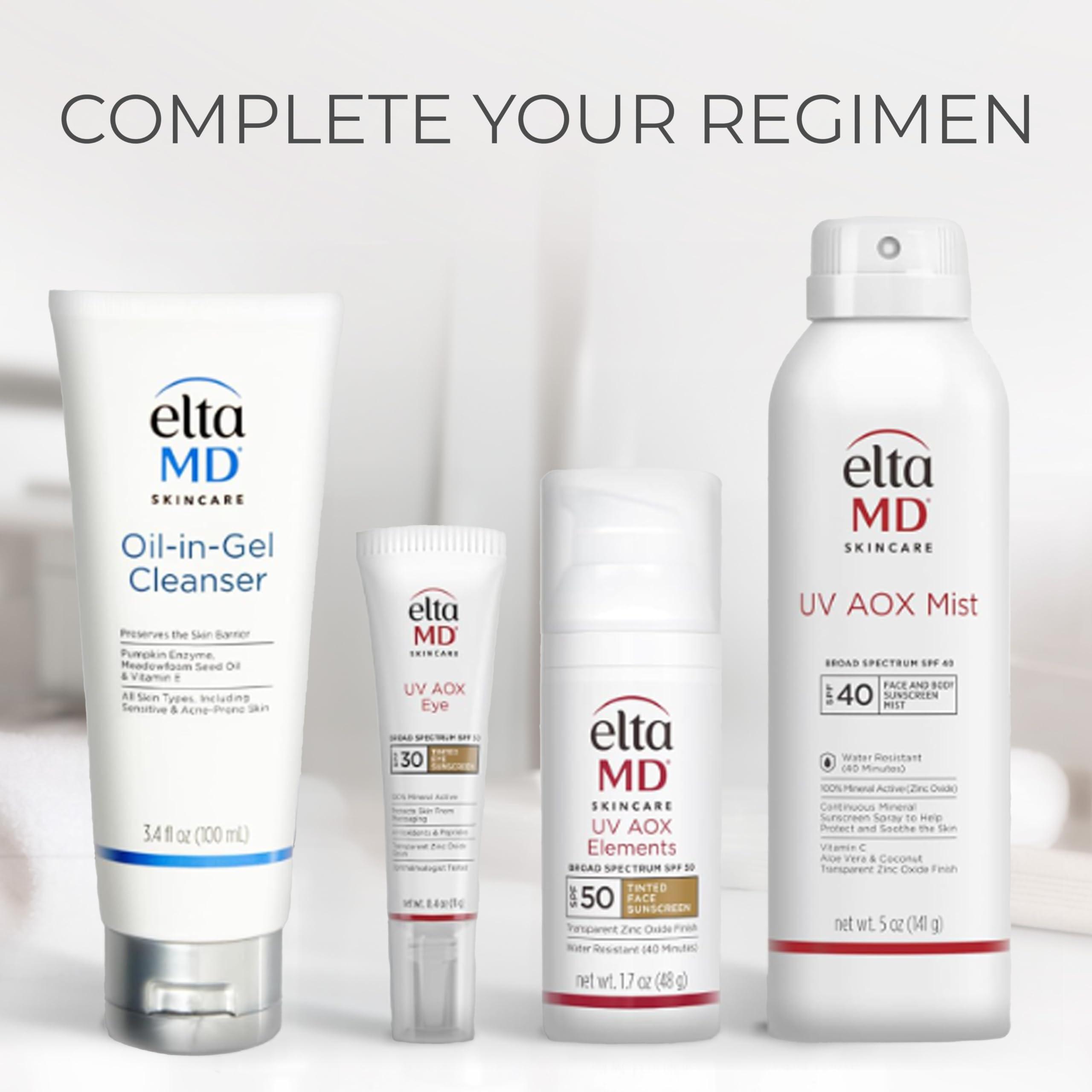 EltaMD EltaMD UV AOX Mist Mineral Sunscreen Spray, SPF 40 Spray Sunscreen for Face and Body, Zinc Oxide Formula, 5 oz Bottle