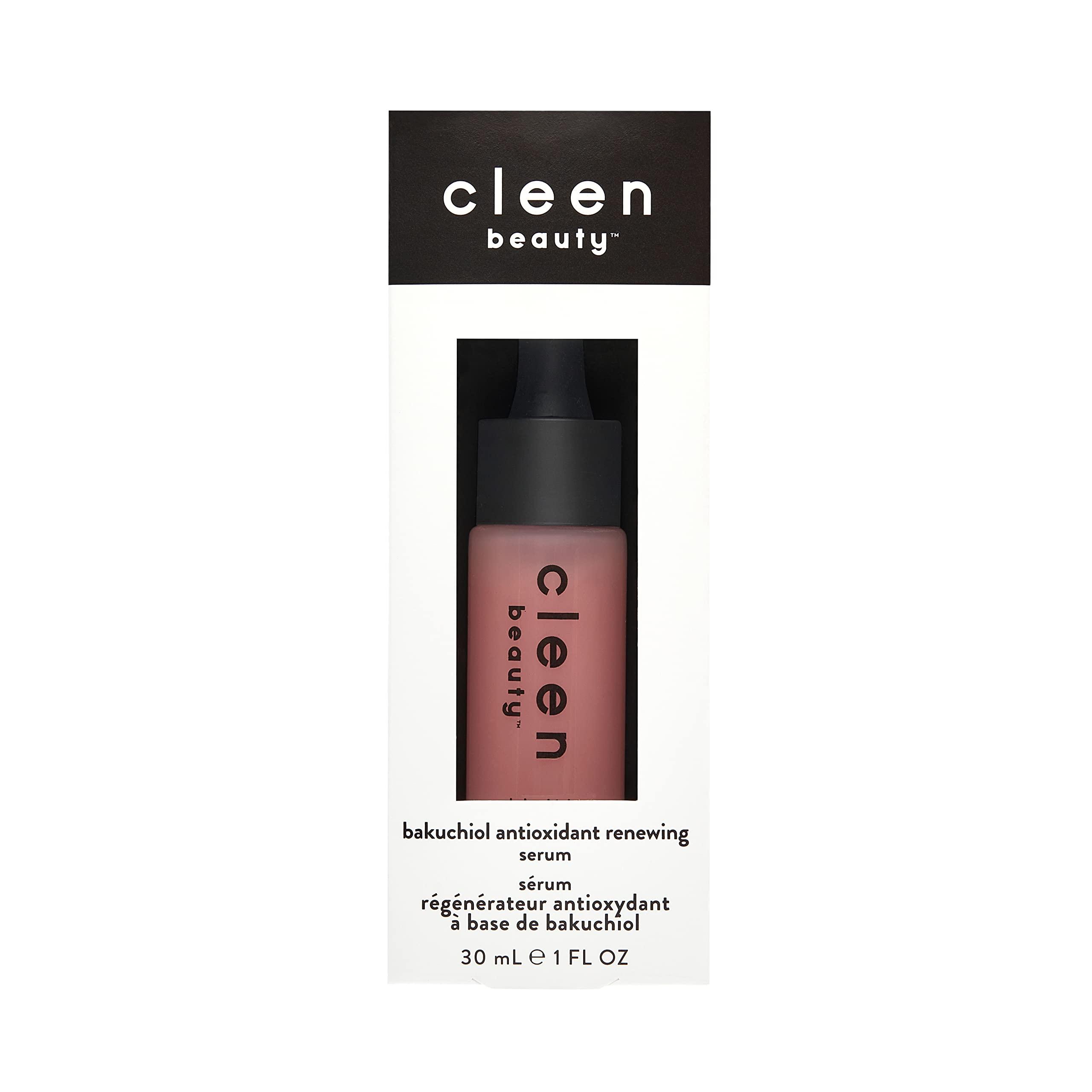 CLEEN BEAUTY Cleen Beauty Bakuchiol Antioxidant Renewing Serum | with Sapphire Lift Peptide for Face Anti Aging - Paraben Free Serum, 1 Fl Oz
