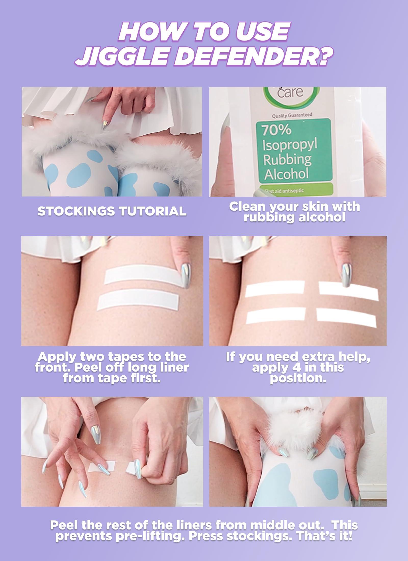 MOEFLAVOR MOEFLAVOR Anime Cow Ears Headband and Jiggle Defender Cosplay Tape