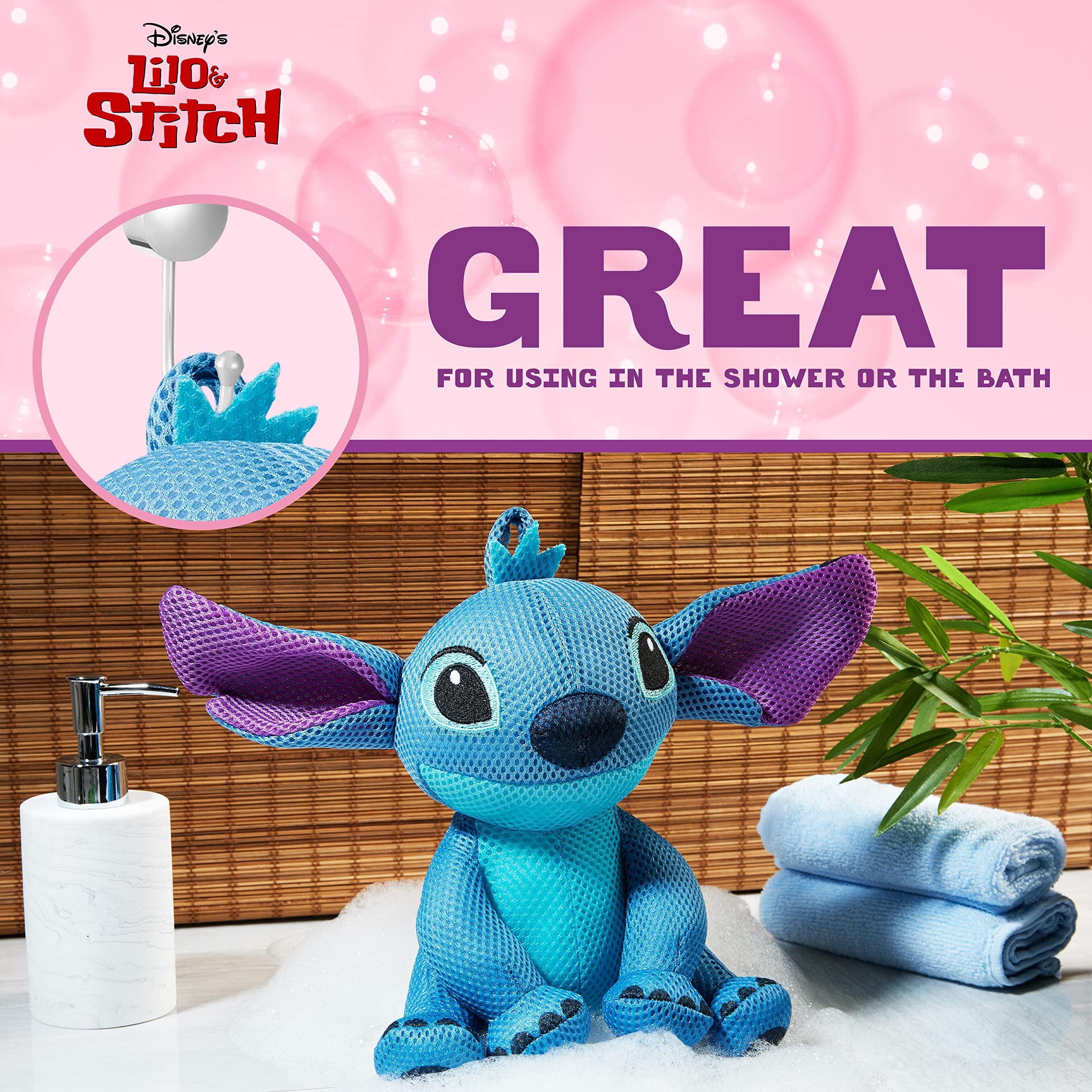 Disney Disney Sponges Bath Kids - Fun Stitch Baby Sponges for Bath Loofah Plush Bathroom Accessories Shower Sponge for Adults