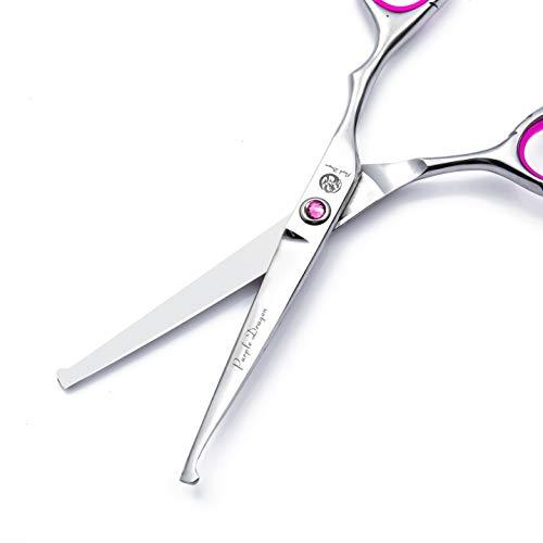Purple Dragon 6.0 inch Professional Kids Saftey Round Head Hair Cutting Scissors/Shears for Young Mother or Professional Hairdresser