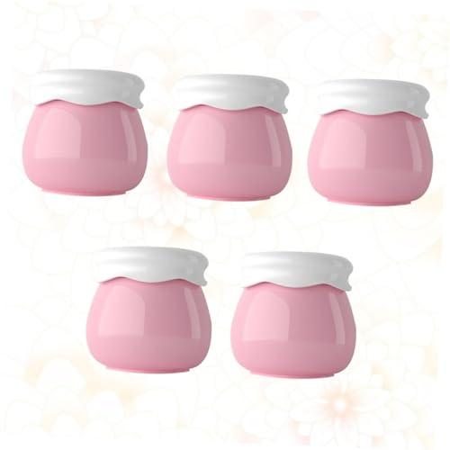 Angoily Angoily 10 Pcs Cream Cosmetic Jars Makeup Travel Containers Travel Toiletries Containers Rhinestone Storage Case Cream Makeup Lotion Bottles Cosmetic Bottles Pink Bottled Make up