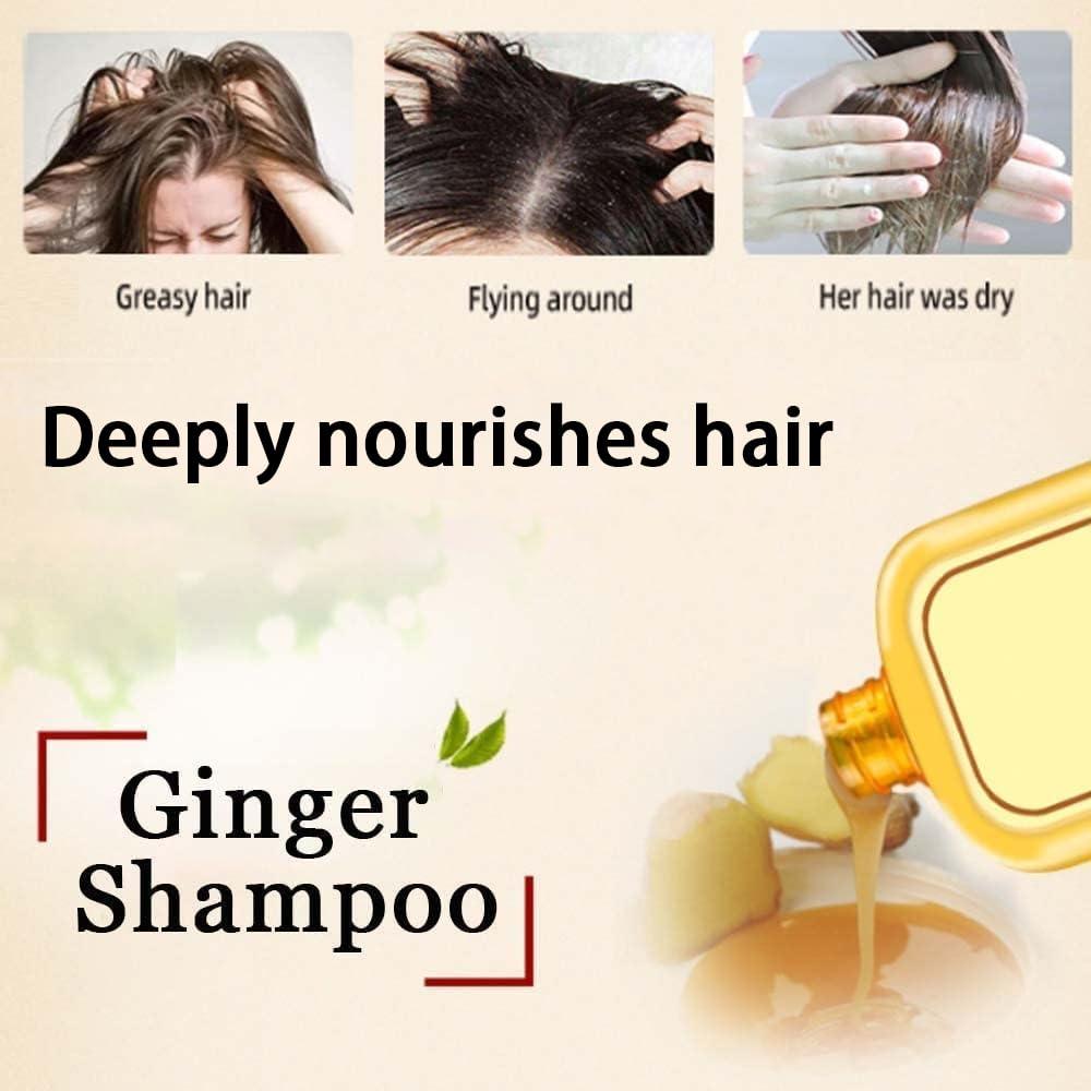 Lomnoeza Ginaday Instant Ginger Hair Regrowth Shampoo, Anti-Hair Loss (500ML/1PCS)