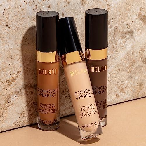 Milani Milani Conceal + Perfect Longwear Concealer - Cool Toffee (0.17 Fl. Oz.) Vegan, Cruelty-Free Liquid Concealer - Cover Dark Circles, Blemishes & Skin Imperfections for Long-Lasting Wear