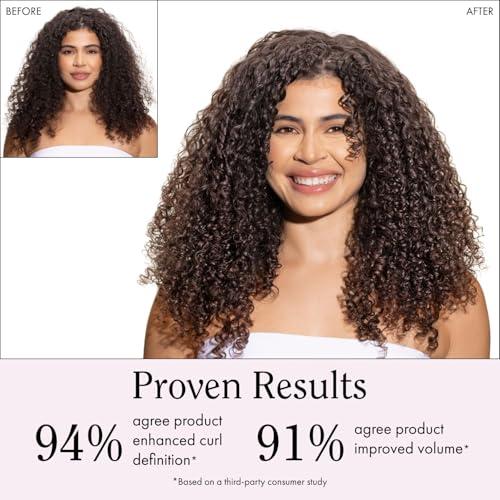 Rizos Curls Rizos Curls Curl Defining Cream, Enhance Waves, Curls & Coils, Soft Hold Weightless Volume, Moisturizing Frizz-Free Shine with Aloe Vera, Coconut Oil & Shea Butter, All Curl Patterns 2a - 4c, 10 oz