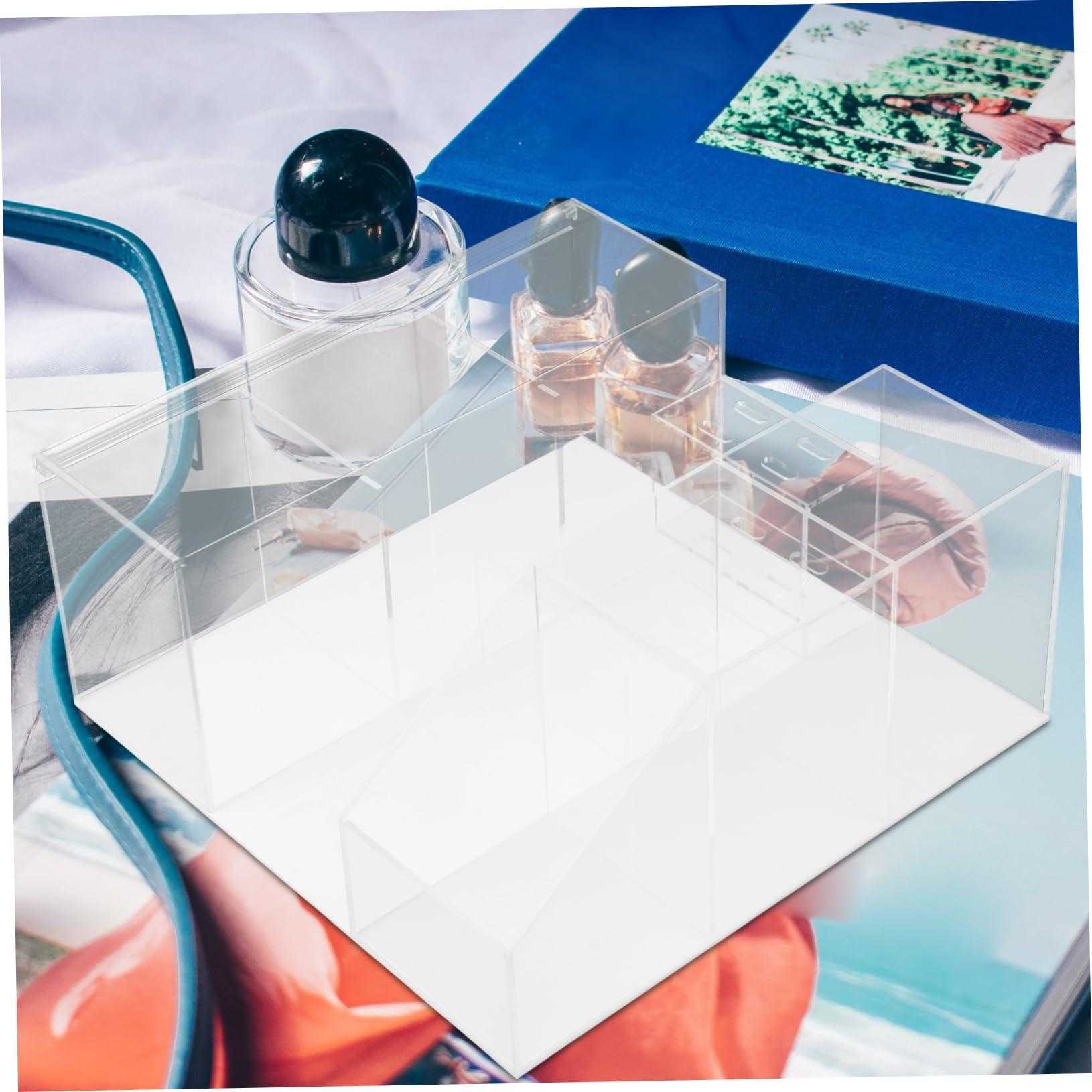 OHPHCALL OHPHCALL Makeup Storage Box Toolbox Tweezers Tools Makeup Storage Bin Desk Organizer Eyelash Extension Tweezer Case Lash Tweezer Case Tweezer Holder for Eyelash Lash Organizer Acrylic