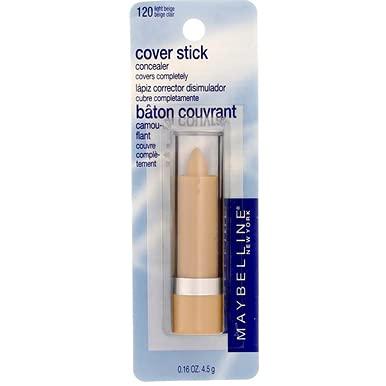 MAYBELLINE Maybelline Cover Stick Concealer, Light Beige [120], 0.16 oz (Pack of 3)