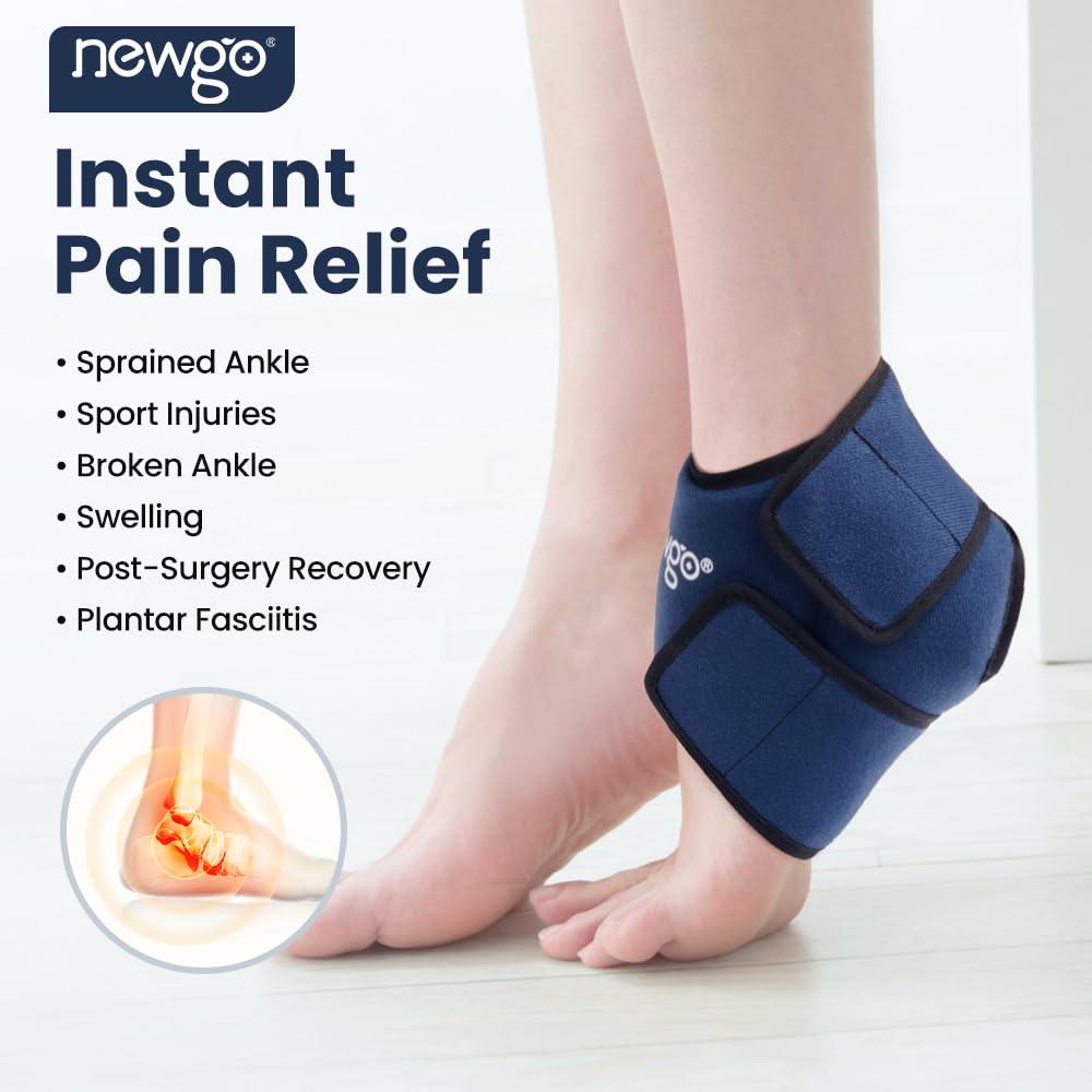 NEWGO NEWGO Bundle of Cooling Eye Mask and Ankle Ice Wrap Blue