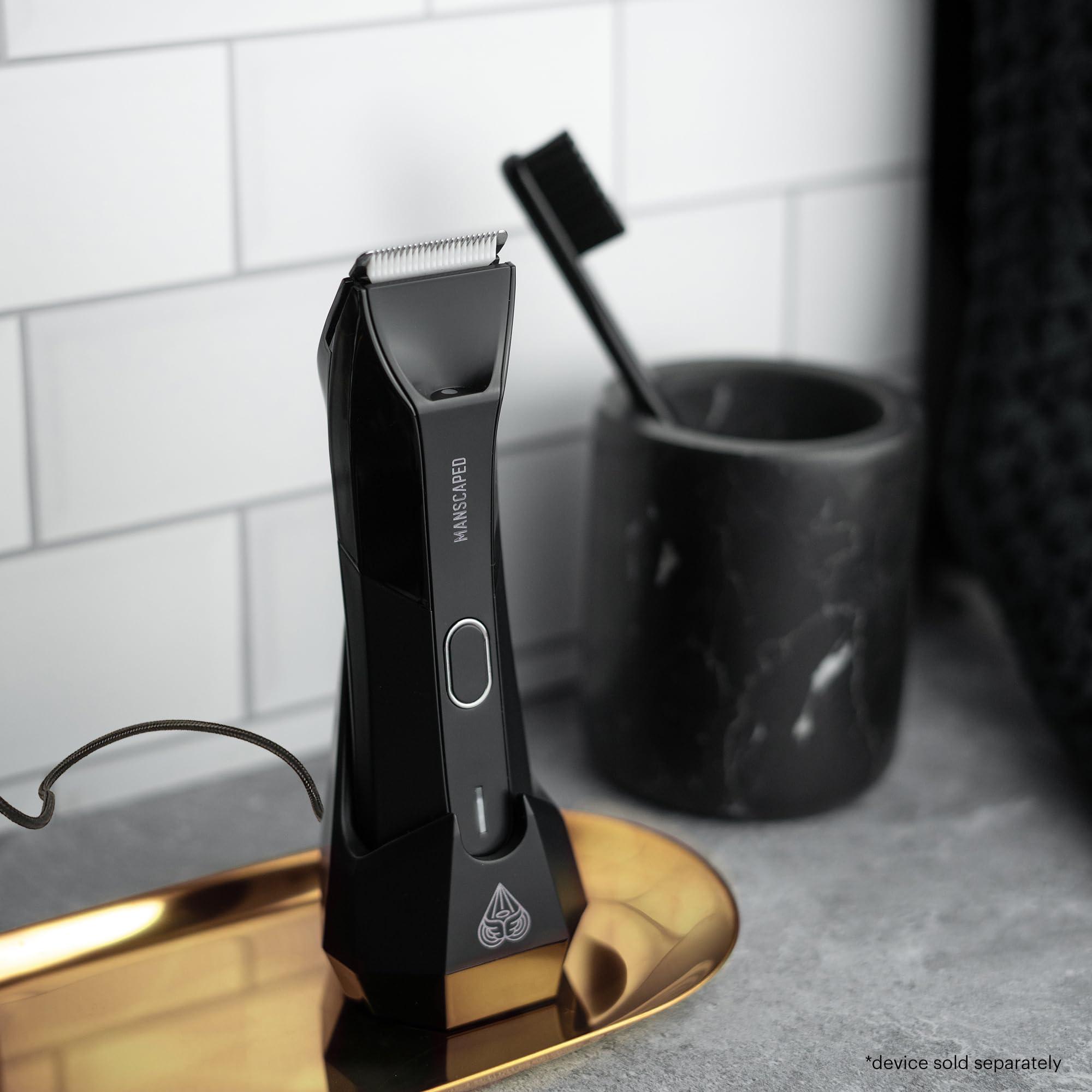 MANSCAPED MANSCAPED The Lawn Mower 4.0 Replacement Charger Kit with Wireless Charging Dock, USB-C Cable, AC Adapter, and Brush for Men\'s Groin & Body Hair Trimmer