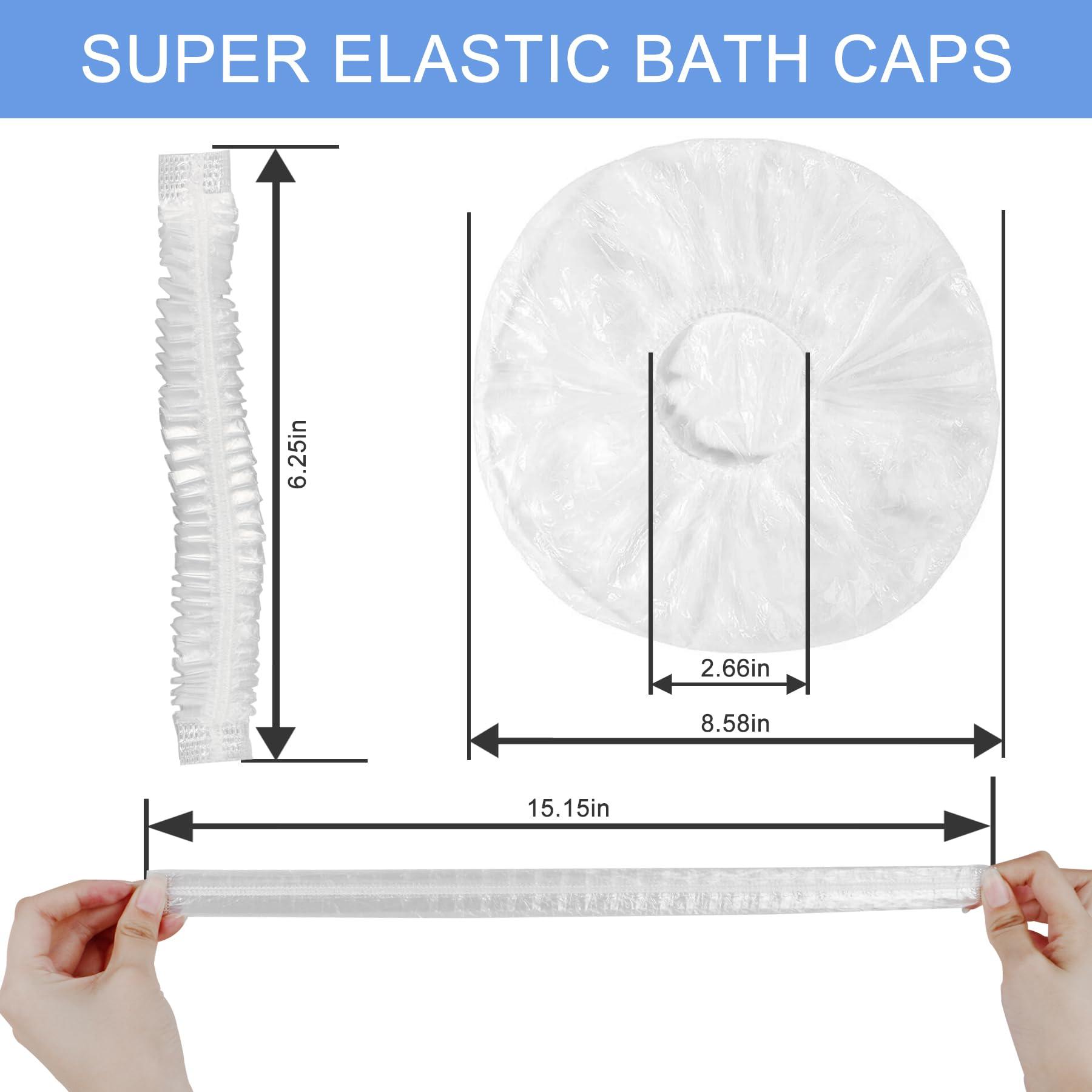 Ceizioes 150 PCS Upgrade Disposable Shower Caps. Ceizioes Waterproof Hair Bath Caps. Thickening Shower Cap for Women Kids Girls. Hotel and Hair Salon. Travel Spa. Home Use Beauty Salon