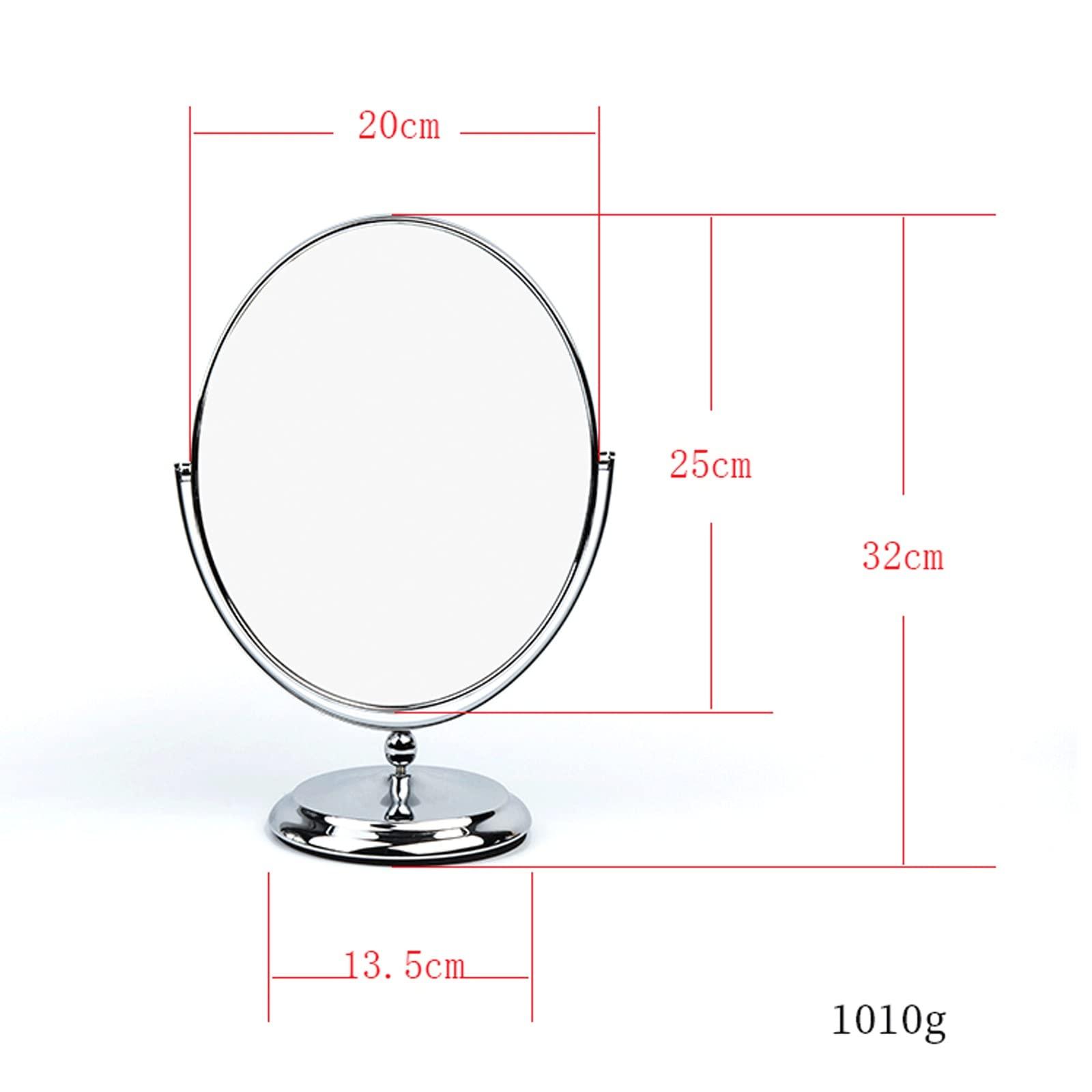 INLIMA INLIMA Mirror Vanity Table Mirror, Suitable for Doing Your Makeup, Lashes, Eyebrows, Plucking or Tweezing,Double Sided 9.8Inch Makeup Standing Mirror.