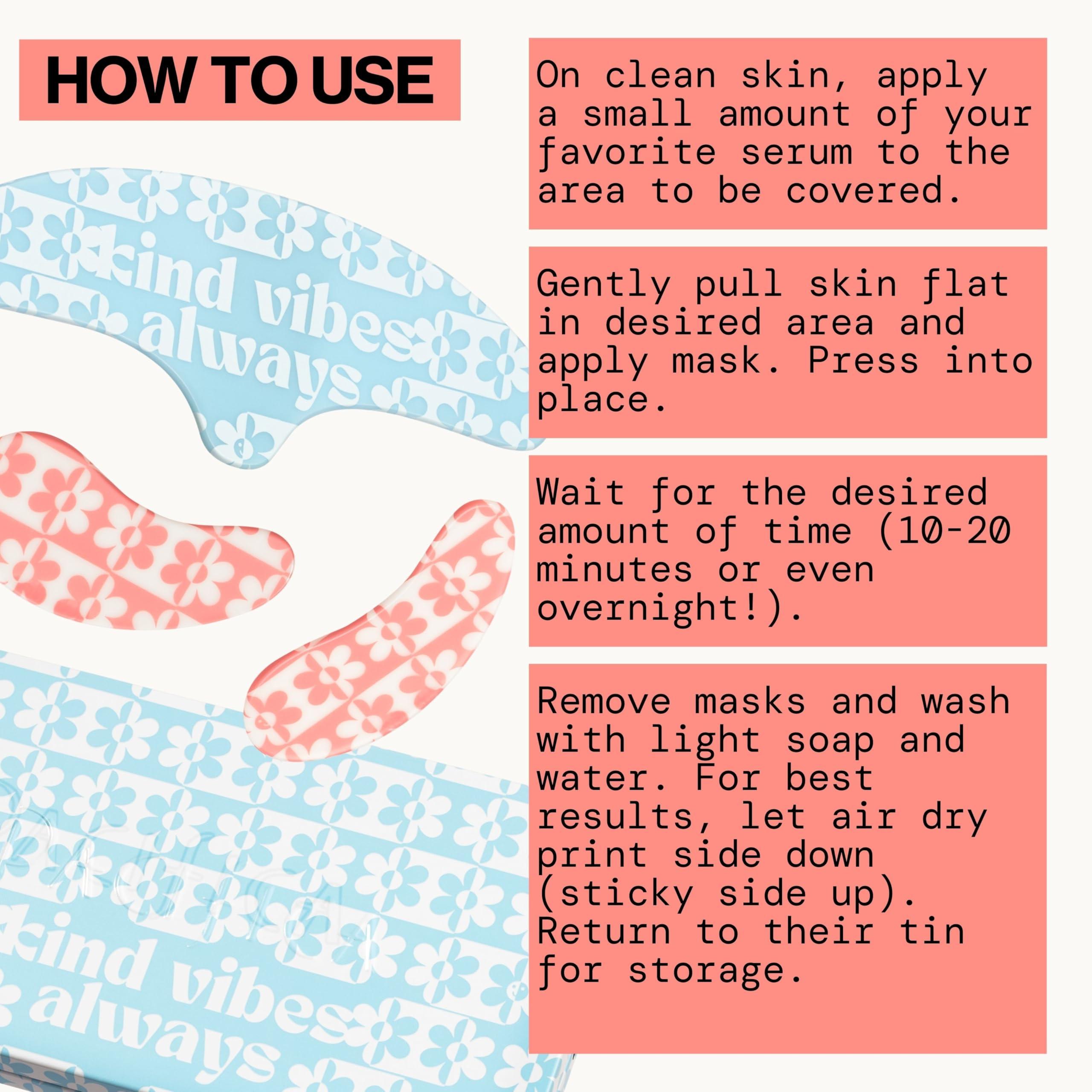 Pacifica Pacifica Reusable Mask Set  Silicone Undereye & Brow Mask Set for Forehead & Under Eye, Anti-Wrinkle, Firming, Pair with Serum, Vegan & Cruelty-Free, 3 Pieces