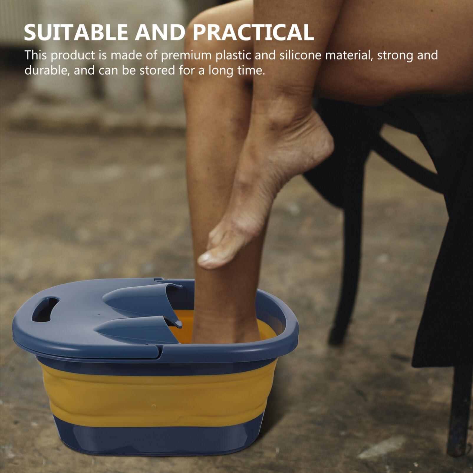 minkissy minkissy 1pc Footbath Feet Massagers Portable Tub Kids Bathtub Foot Bath Bucket Collapsible Foot Bath Camping Foot Spa Bucket Foot Soak Barrel Water Basin Creative Foot Massage Basin Child