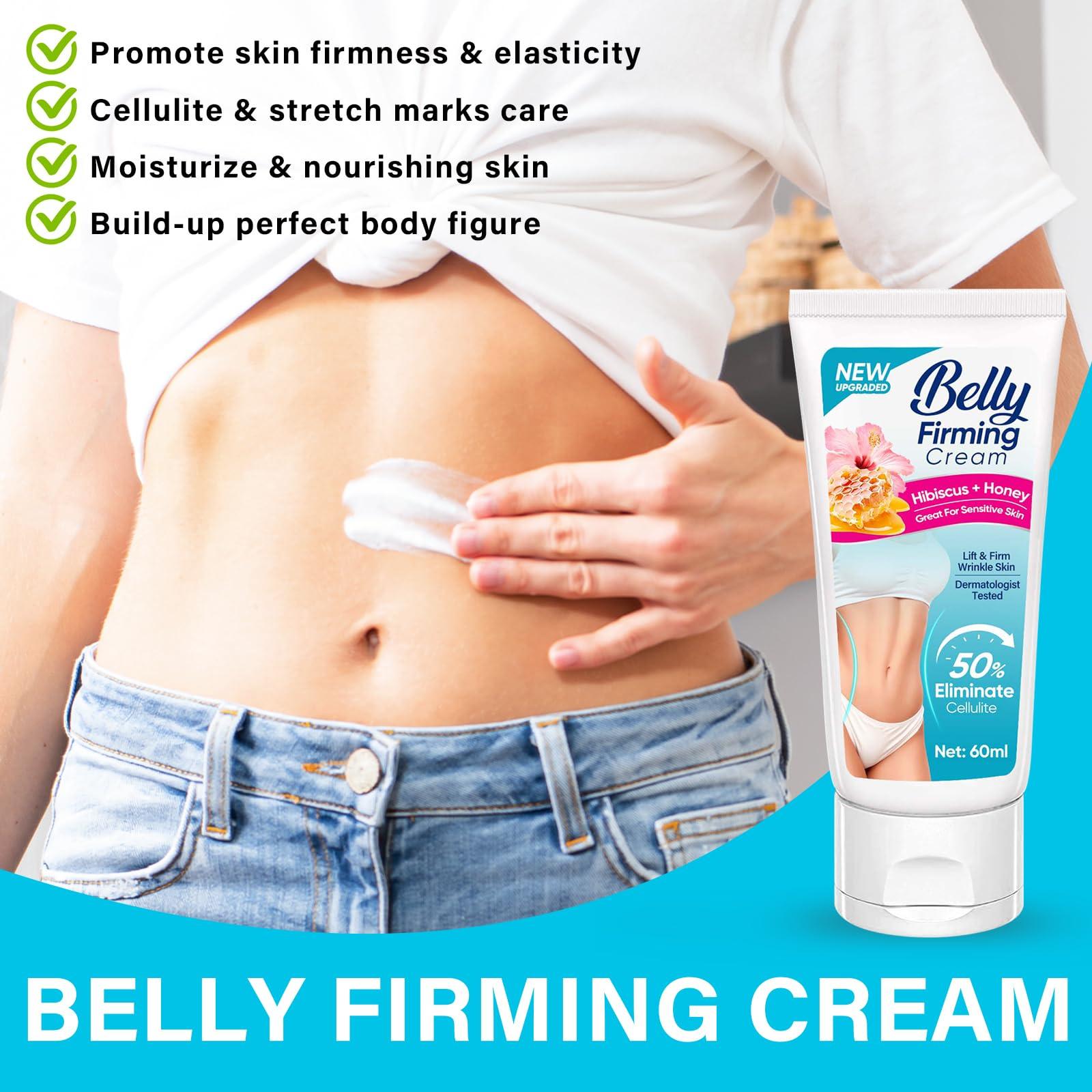iFuntecky Flat Belly Firming Cream, Lift and Firm Booty Cellulite Cream for Skin Tightening, Moisturizing, Lifting, Suitable for Stomach/Thighs/Butt/Arm