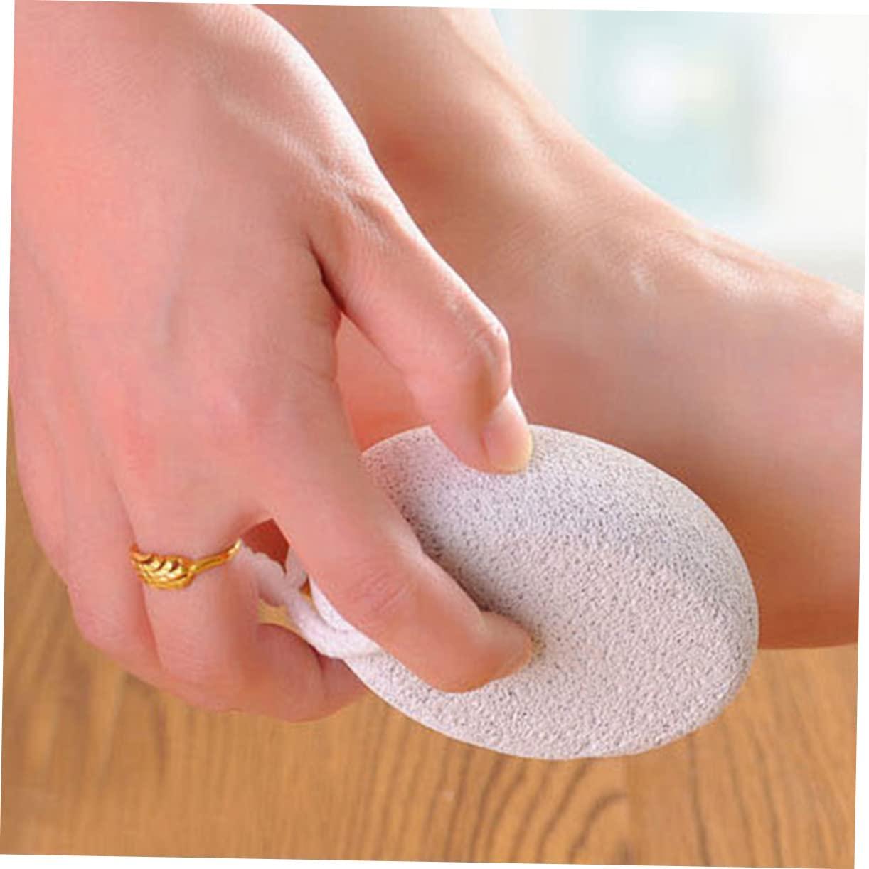 NOLITOY NOLITOY 3pcs Razor Blade Scraper Pedicure Tools for Feet Pumice Stone Foot File Foot Pedicure Tools Pumus Stone Hard Skin File Feet Rasp Remover Foot Rasp Tool Scrubber Clean White