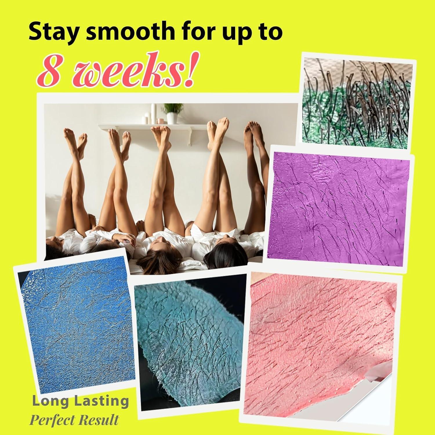 Bestienoly Complete Home Waxing Kit for Women: For Face Brazilian Eyebrow Bikini Leg & Sensitive Skin Hair Removal- with 5 Packs Hard Wax Beads