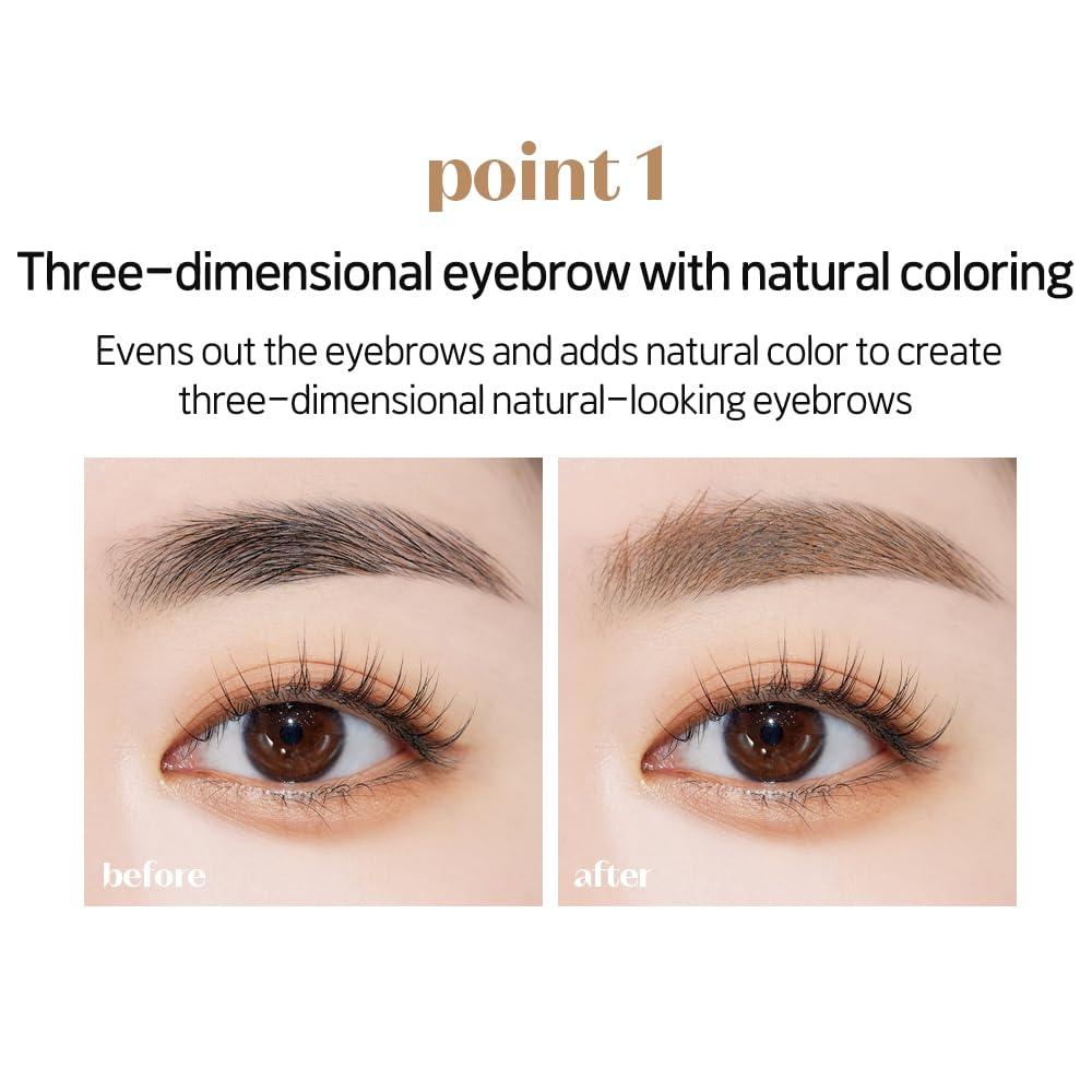 ETUDE ETUDE Color My Brows 4.5g - Blondie Brown | Beeswax & Carnauba Wax | Eyebrow Mascara, Quickly Fixing Natural Eyebrow Makeup with Care Effect | Korean Makeup, Kbeauty, Perfect for Gift