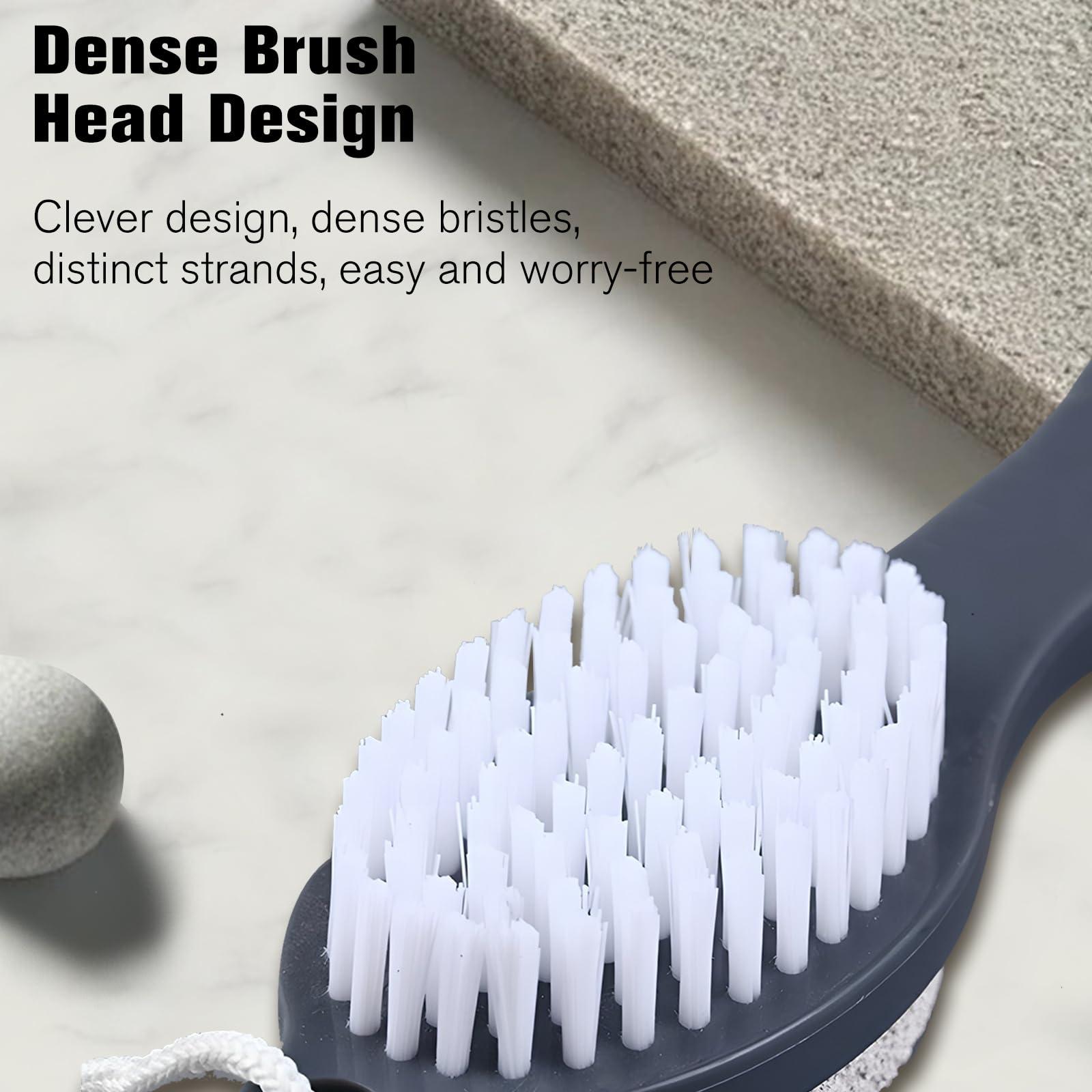 Jaasuee Grey Foot File Callus Remover - Versatile 4-in-1 Pedicure Tool Set with Foot Scrubber, Pumice Stone, Foot Rasp, and Sandpaper for Comprehensive Foot Care