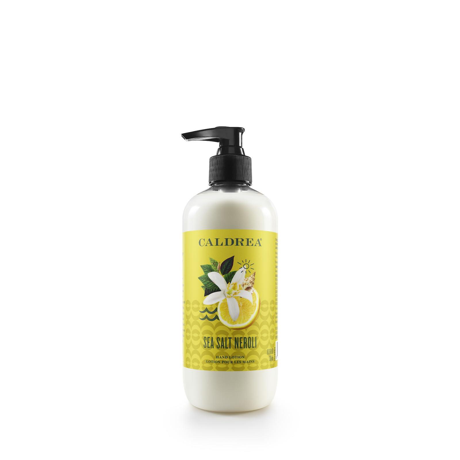 Caldrea Caldrea Hand Lotion, For Dry Hands, Made with Shea Butter, Aloe Vera, and Glycerin and Other Thoughtfully Chosen Ingredients, Sea Salt Neroli Scent, 10.8 oz