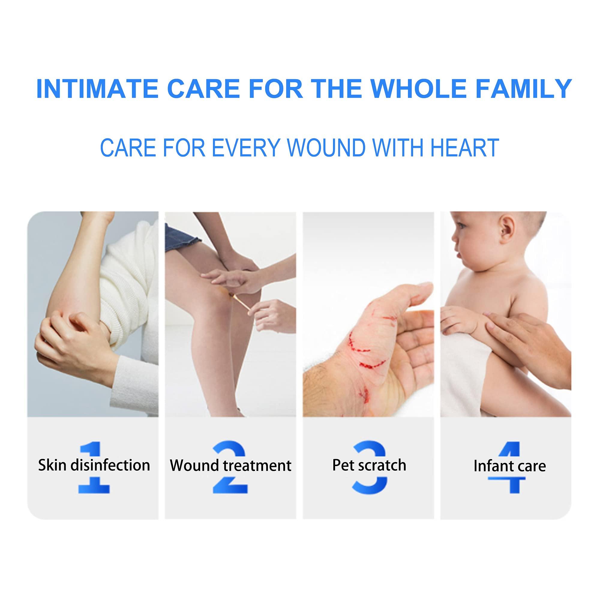 XRFENG 50 PCS Disposable Iodine Swab Portable Medical Swabs Outdoor Supplies Care Nasal