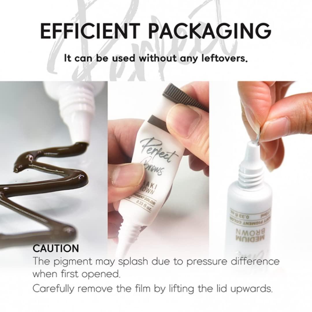 Doreme Doreme Perfect Brows Permanent Makeup Microblading Brow Pigment Micropigmentation (4, Dark Set)