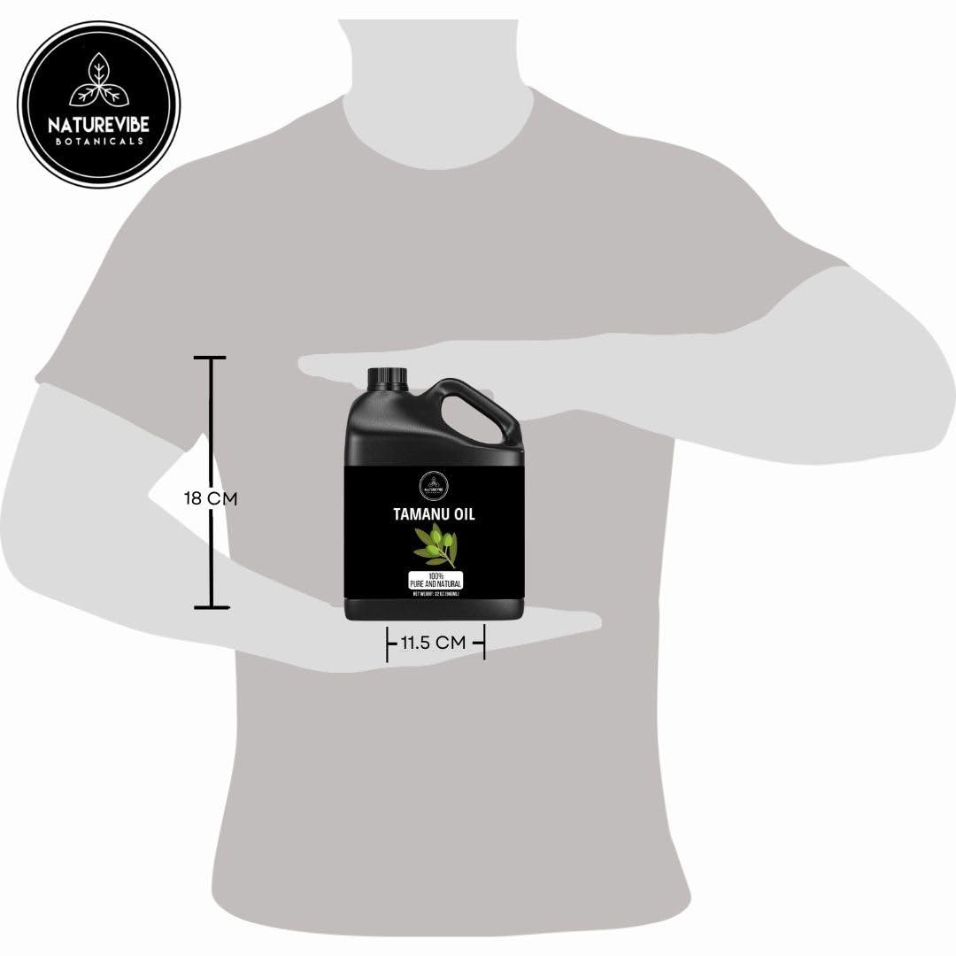 Naturevibe Botanicals Naturevibe Botanicals Tamanu Oil 32 Ounces | 100% Pure and Natural | Great for Skin Care and Hair Care