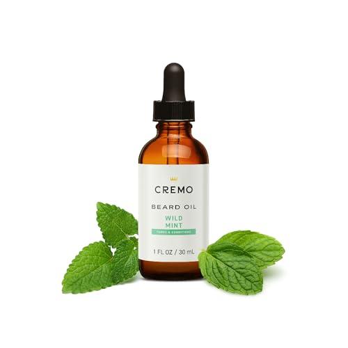 Cremo Cremo Beard Oil, Revitalizing Wild Mint, 1 fl oz - Restore Natural Moisture and Soften Your Beard To Help Relieve Beard Itch