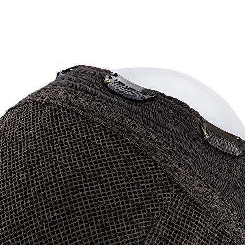 Full Shine Full Shine U Part Human Hair Wigs Half Wig With Clip Ins Middle Part Remy Hair U Part Wigs Ombre Balayage Brown with Blonde Human Hair Wigs 150Grams 20Inch