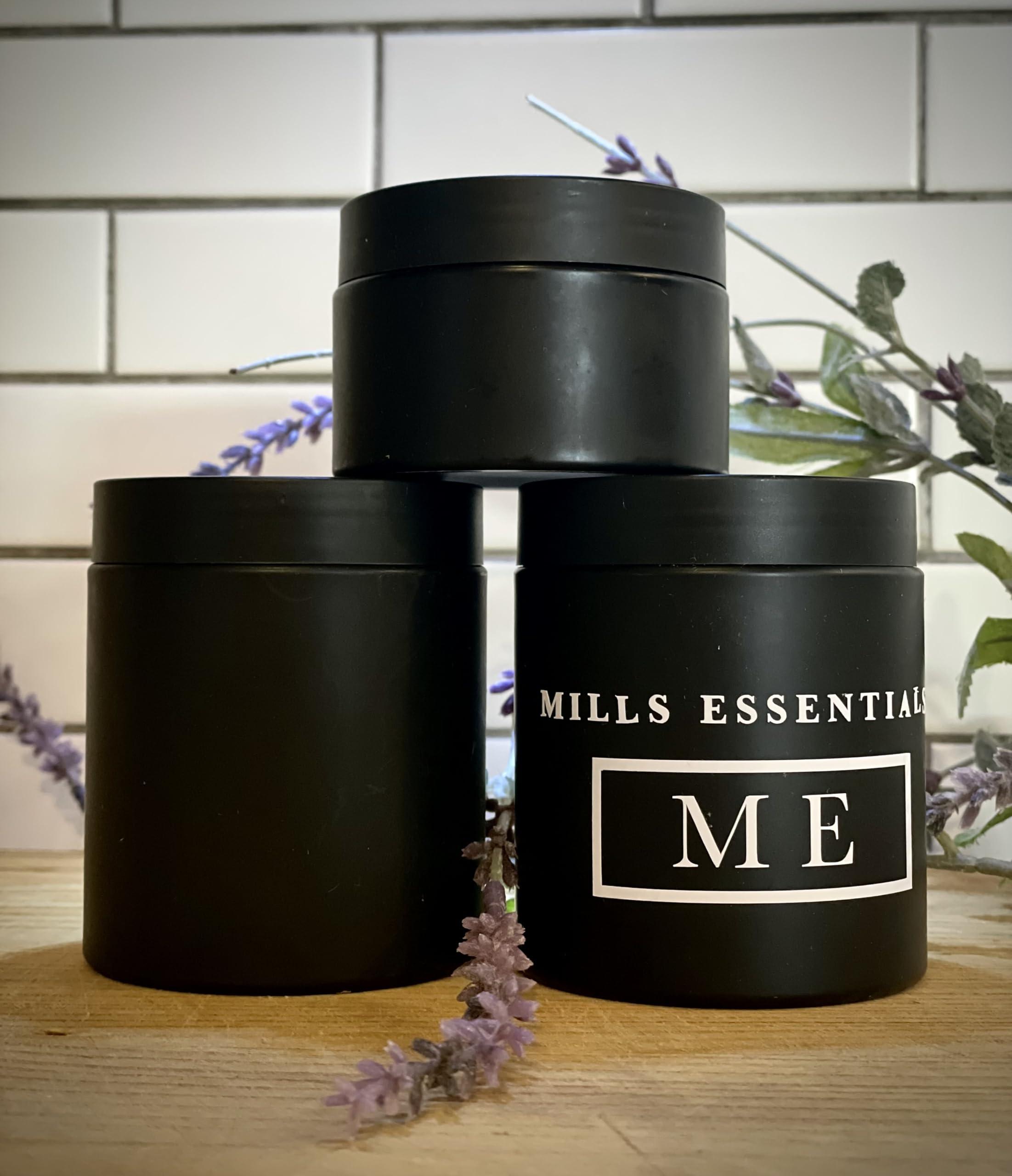 NinthAvenue Basics Matte Black Plastic Jar (4 oz)