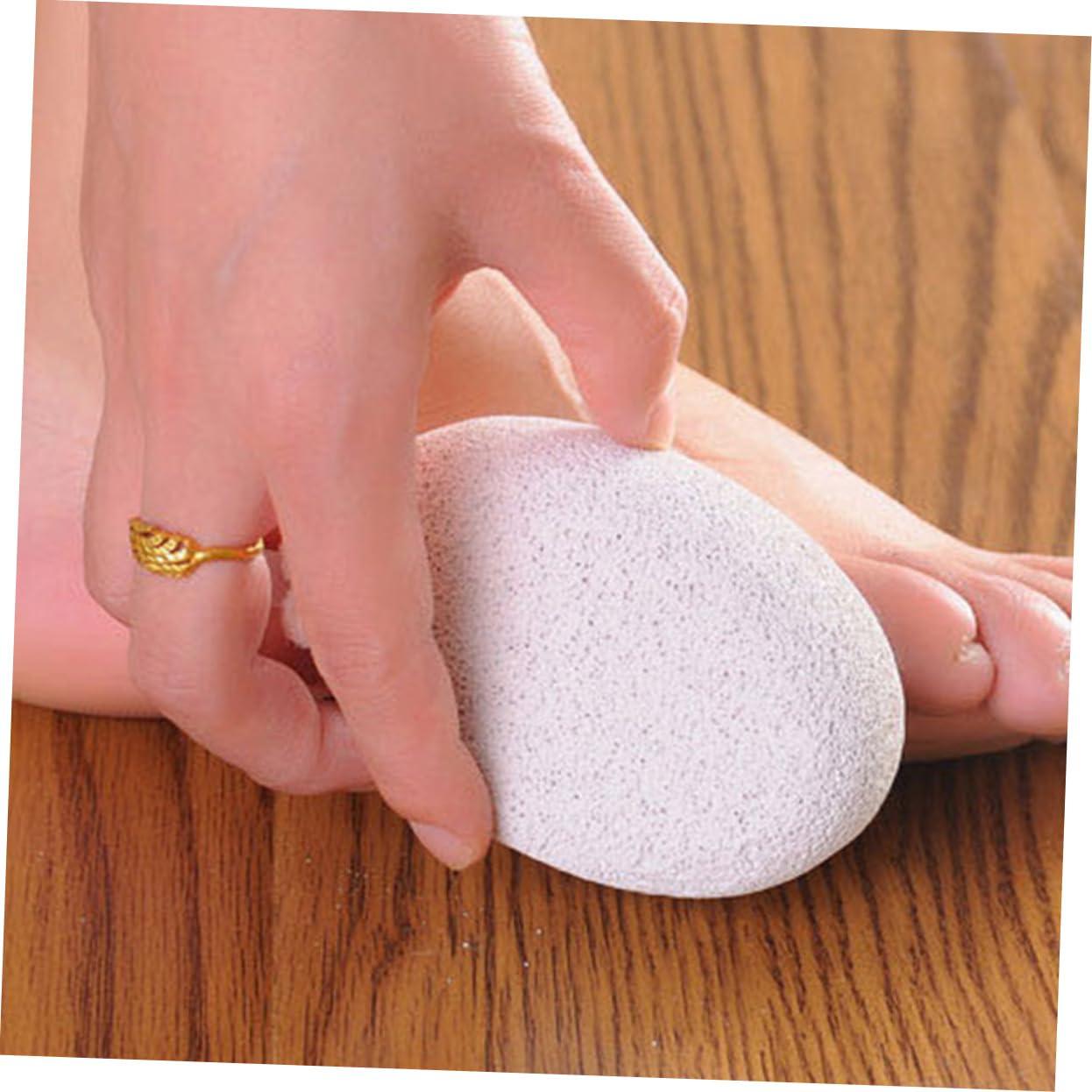 NOLITOY NOLITOY 3pcs Razor Blade Scraper Pedicure Tools for Feet Pumice Stone Foot File Foot Pedicure Tools Pumus Stone Hard Skin File Feet Rasp Remover Foot Rasp Tool Scrubber Clean White