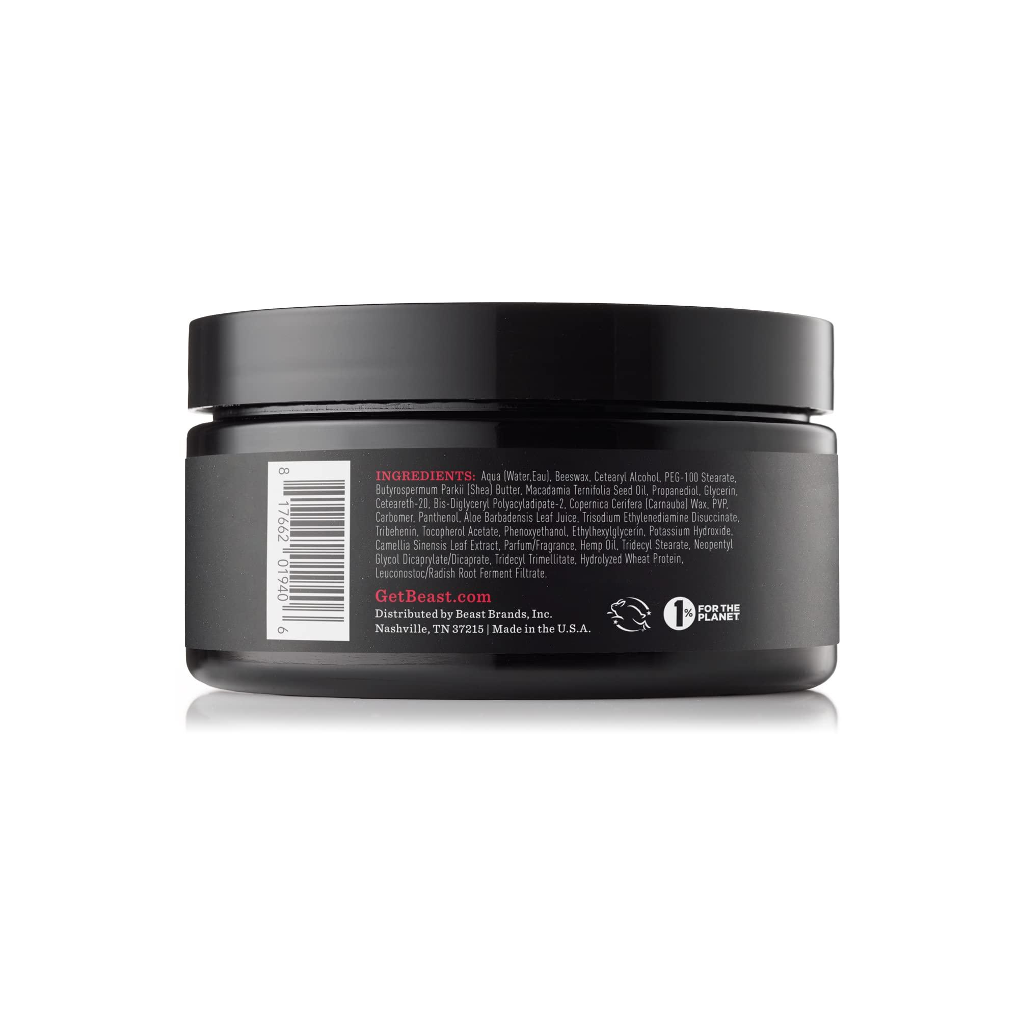 Tame the Beast Beast Hair Sculpting Paste, Medium Hold, Pliable and Firm with a Matte Finish, Natural and Flexible, 3.4 oz size