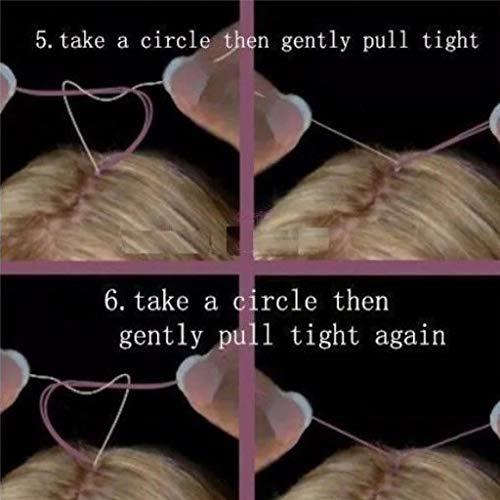 RemeeHi 28" Hair Tinsel Hair Streak Bling Hairpieces 300 Strands Sparkling Hair Tinsel Extensions-300s spiral ornage new